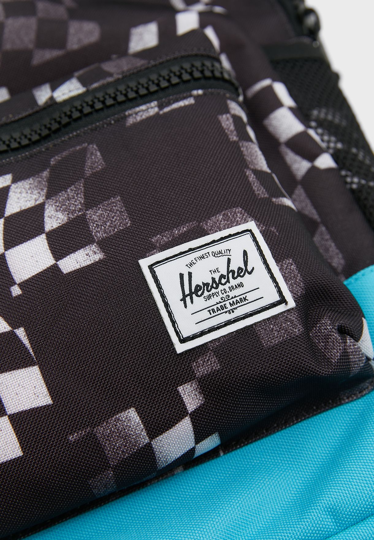 Youth Race Check Print Backpack