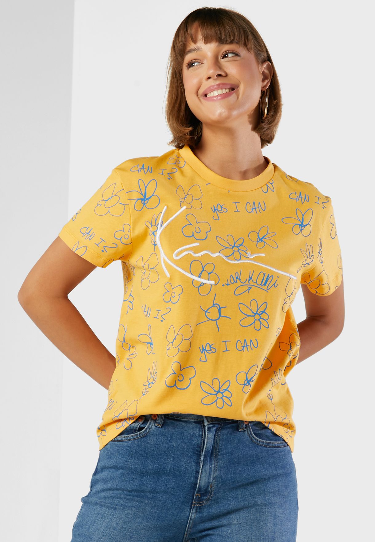 Signature Flower Print T-Shirt