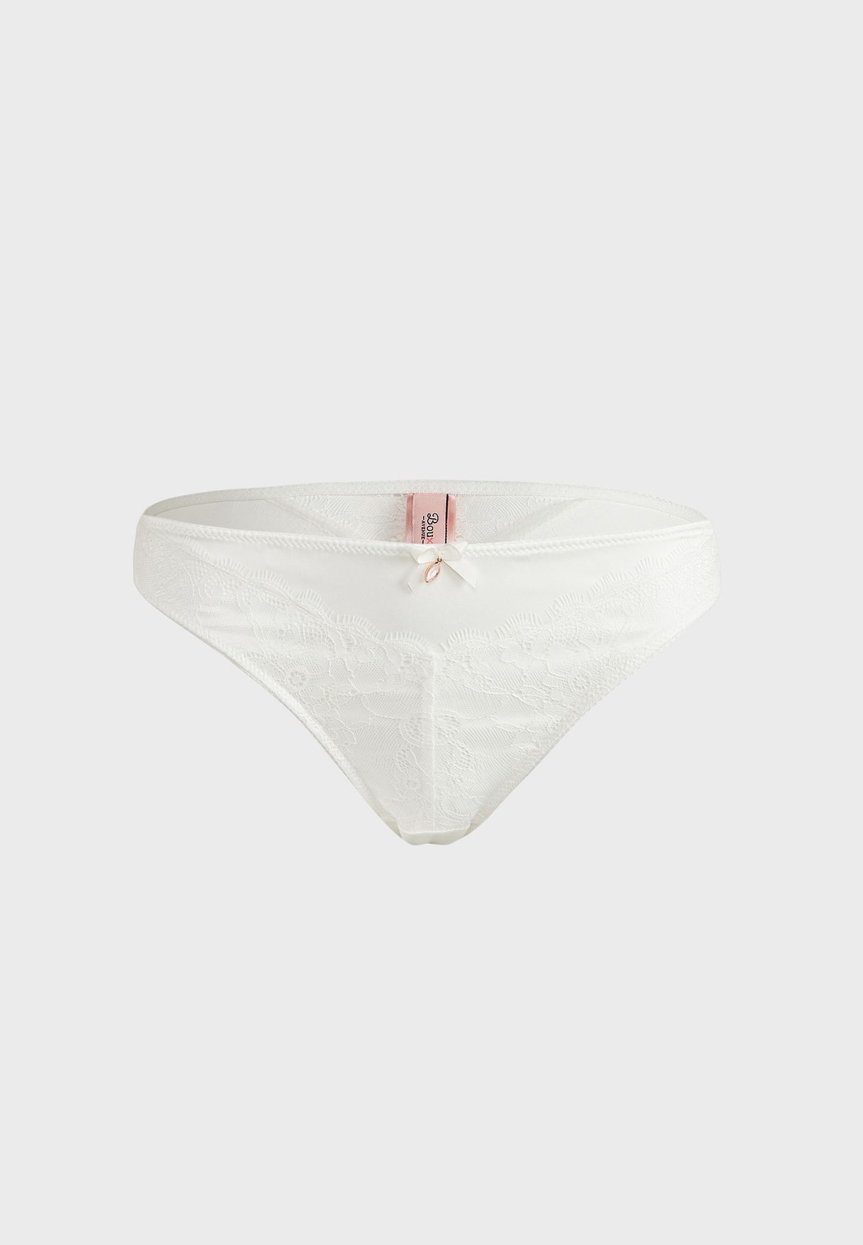 Buy Boux Avenue white Madeline Lace Detail Brief for Women in MENA ...