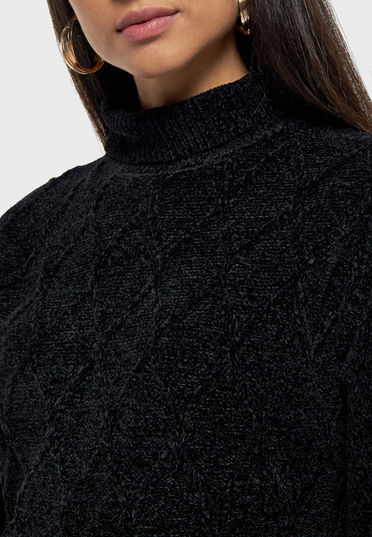 High Neck Knitted Sweater
