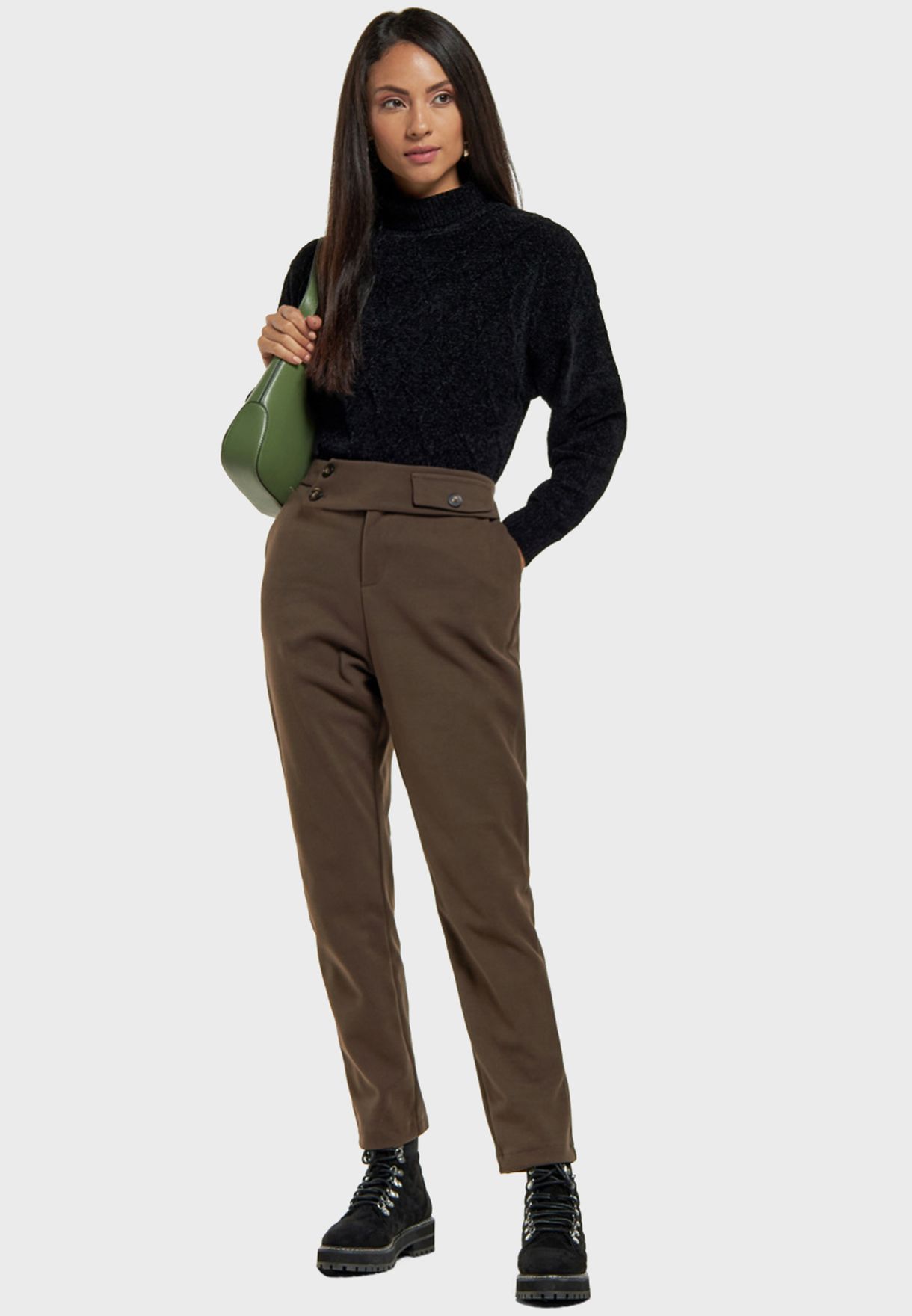 High Neck Knitted Sweater