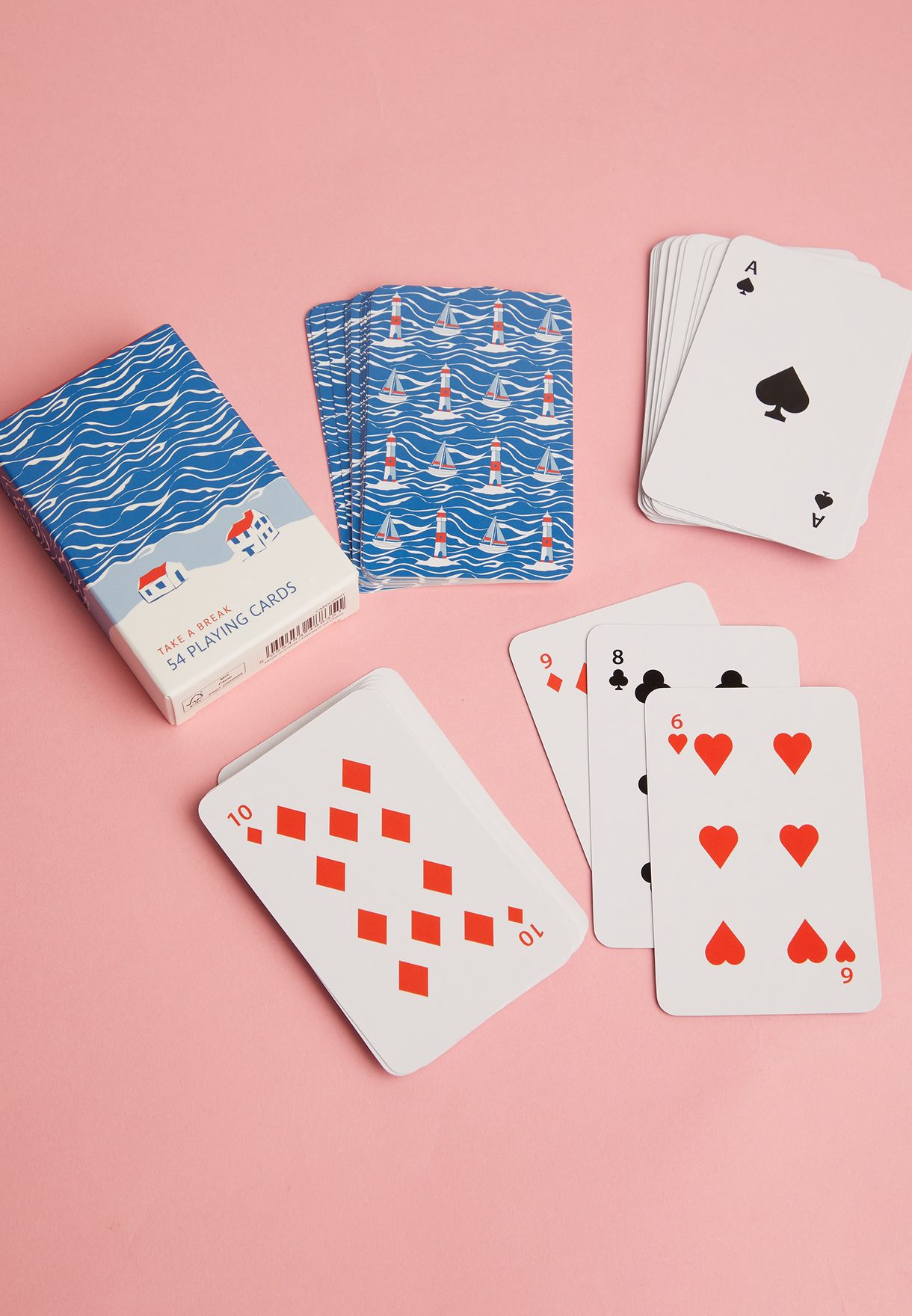 Coastal Printed Playing Cards