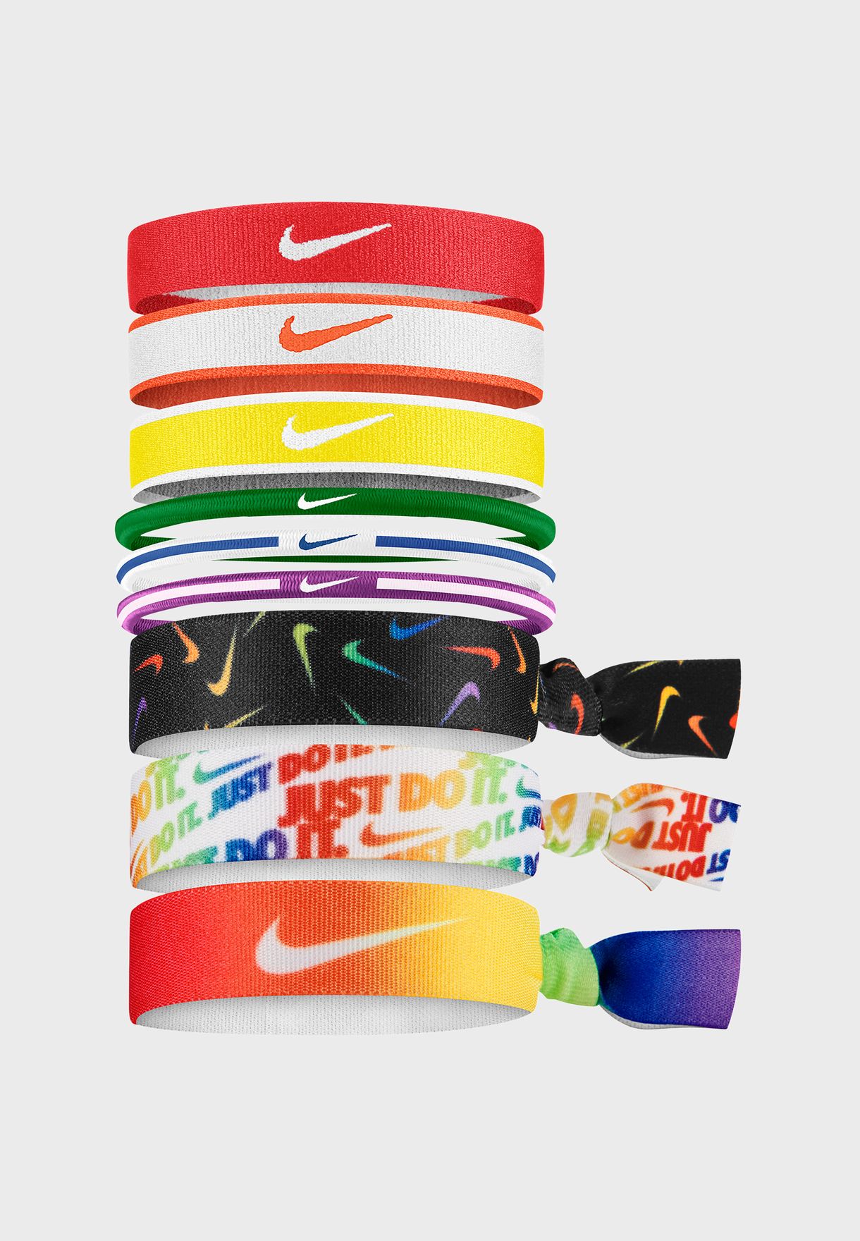 nike 9 pack mixed hair bands