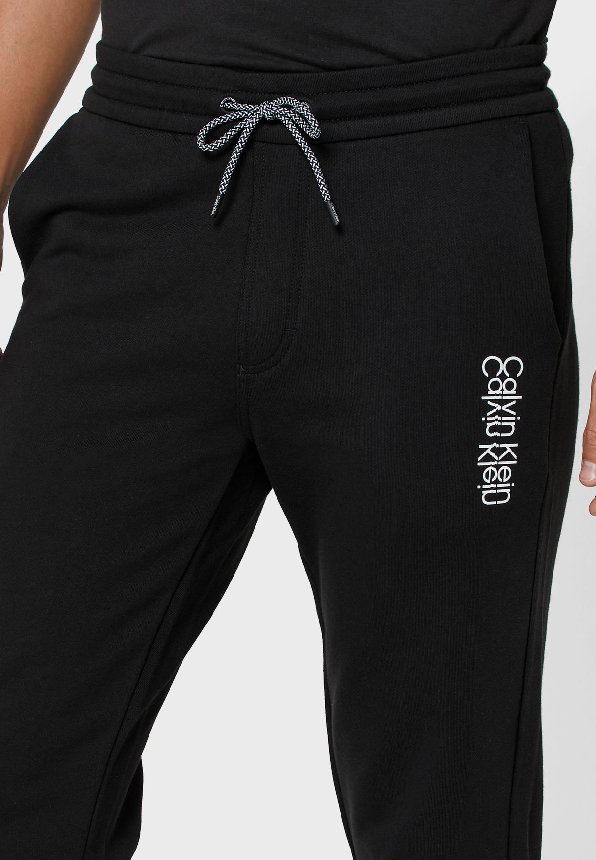 Buy Calvin Klein black Logo Sweatpants for Men in MENA, Worldwide