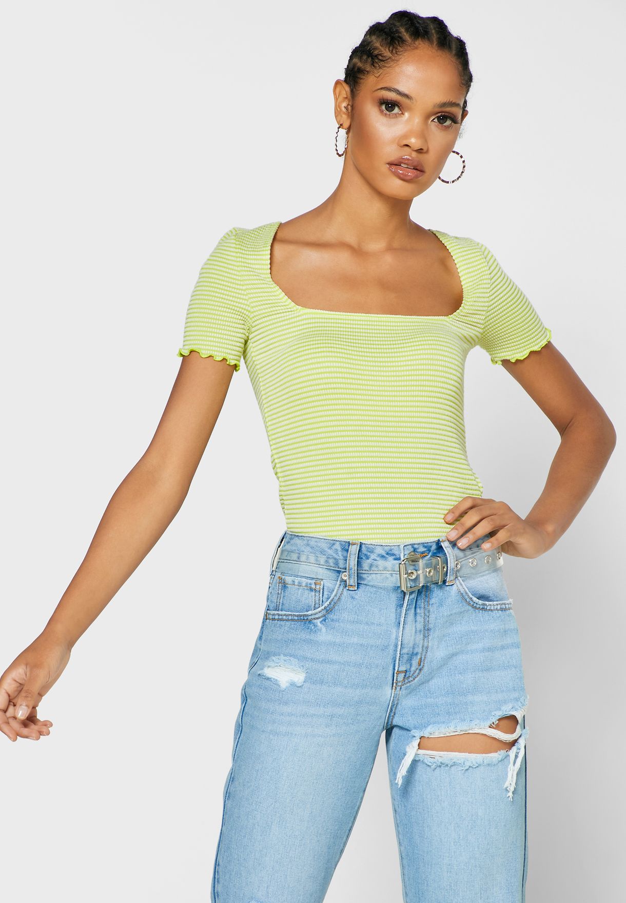 square neck top forever 21