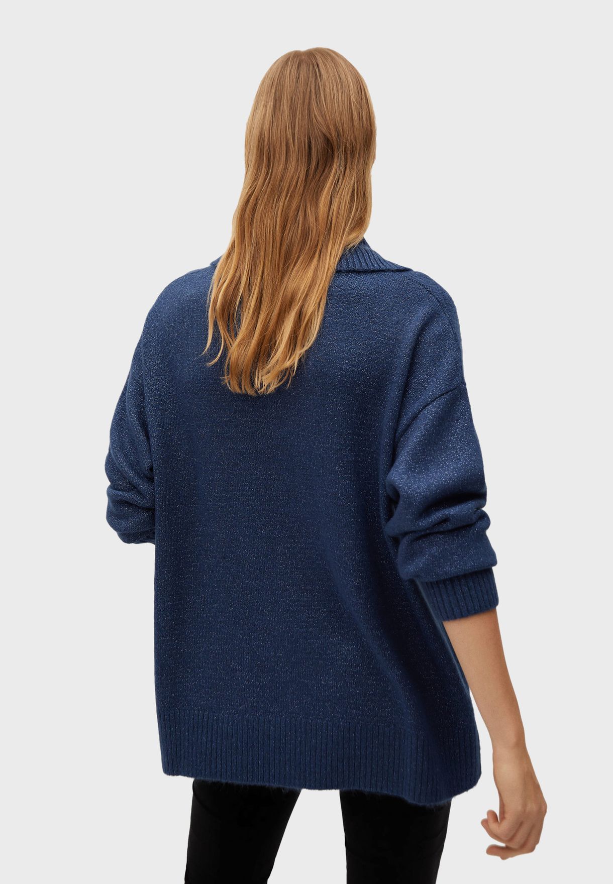 navy blue oversized sweater