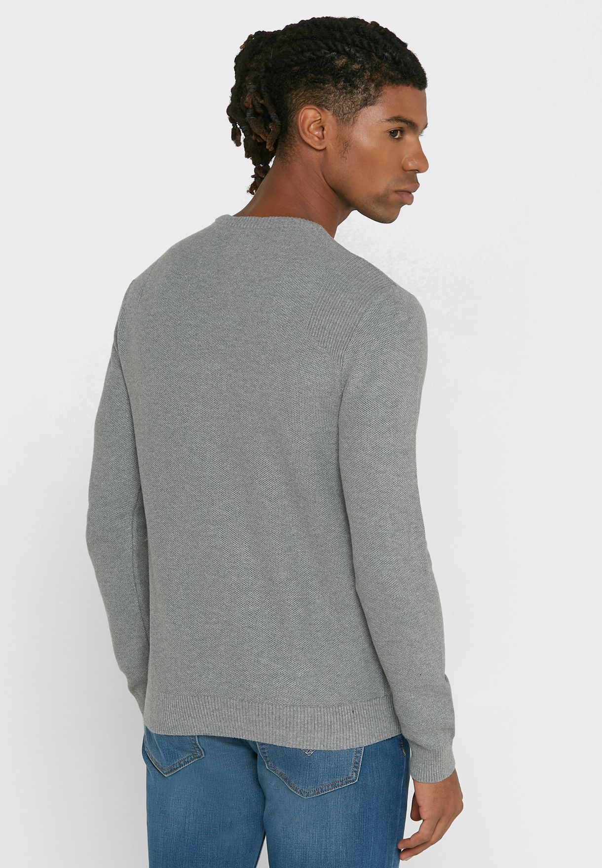 Buy Levis grey Regular Crew Neck Sweater for Men in MENA, Worldwide