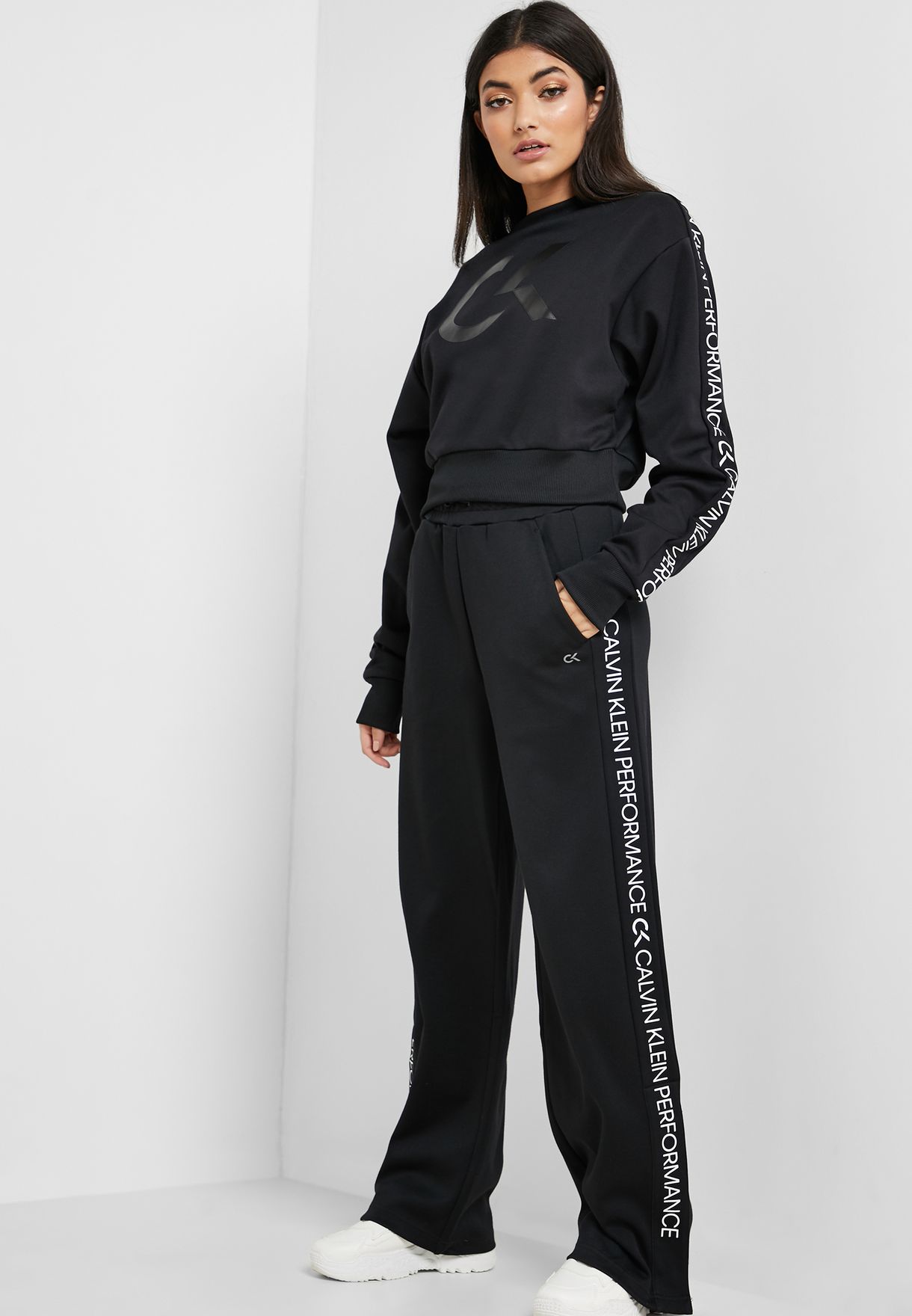 Buy Calvin Klein Performance black Essential Knitted Sweatpants for Women  in MENA, Worldwide