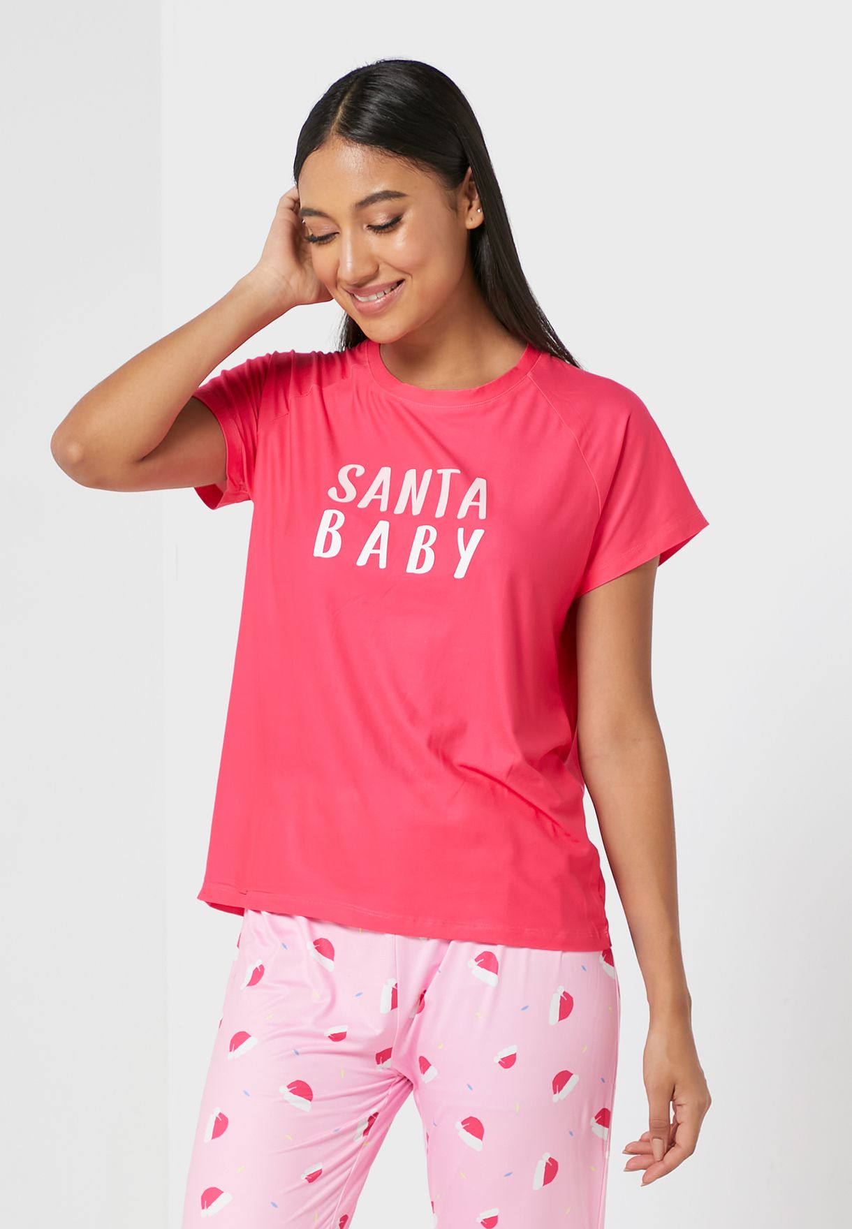 Round Neck T-Shirt & Pyjama Set