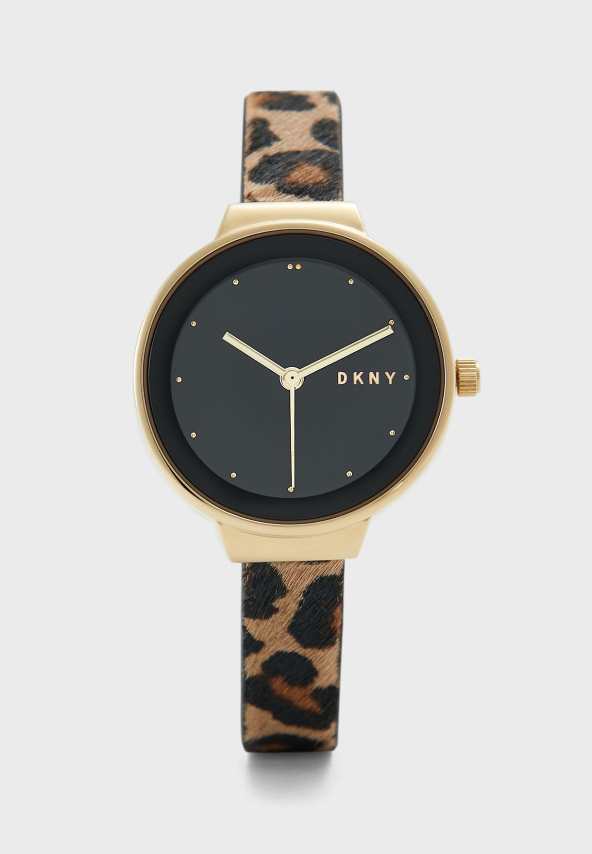 dkny leopard watch