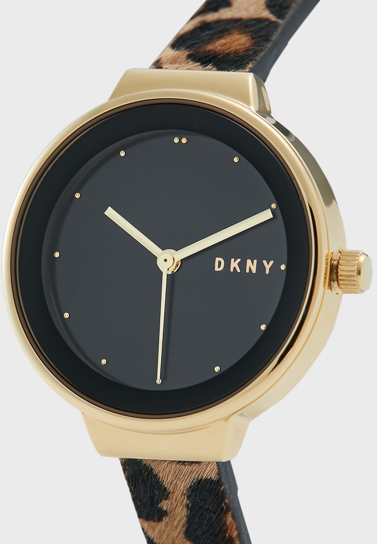 dkny leopard watch