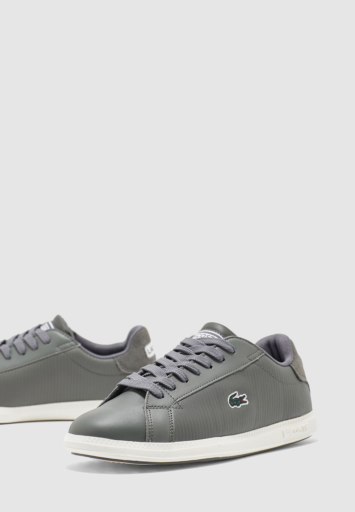 lacoste gray shoes