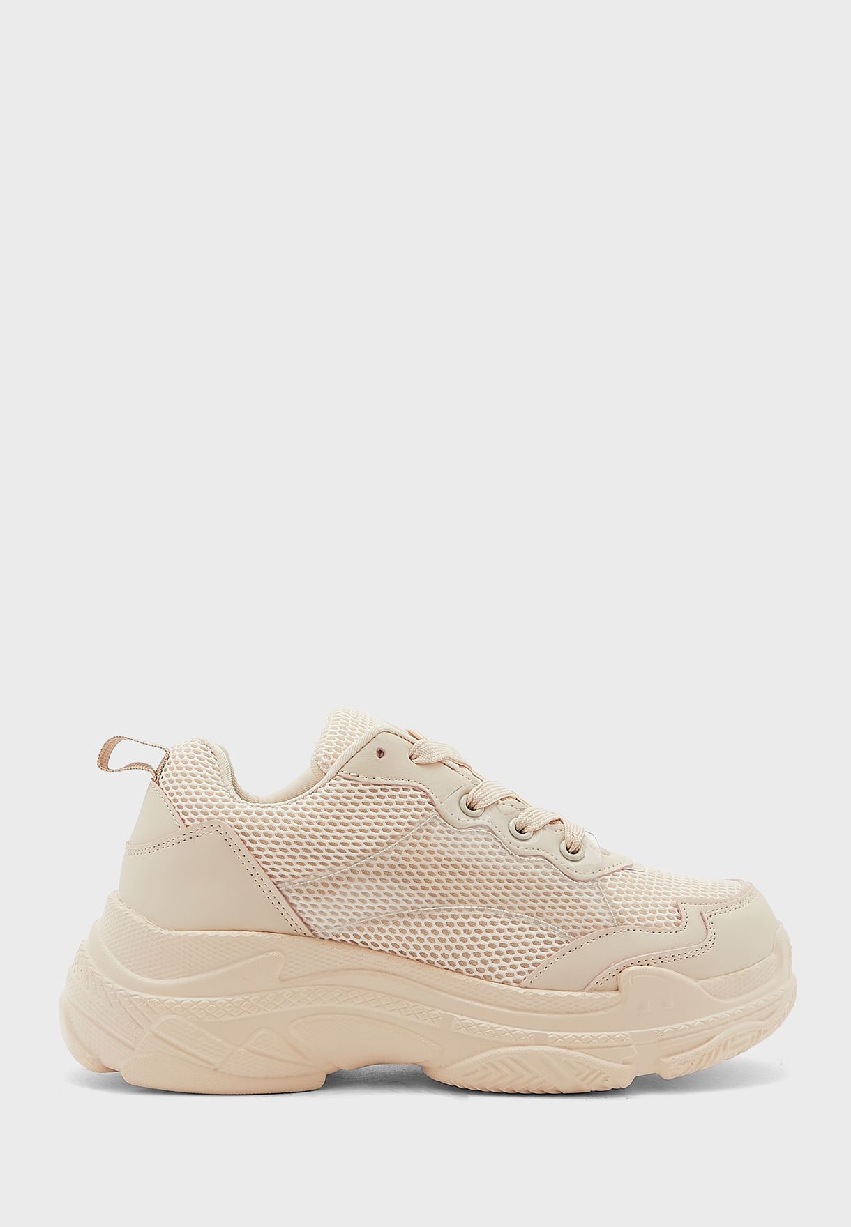 Textured Patent Chunky Sneaker 