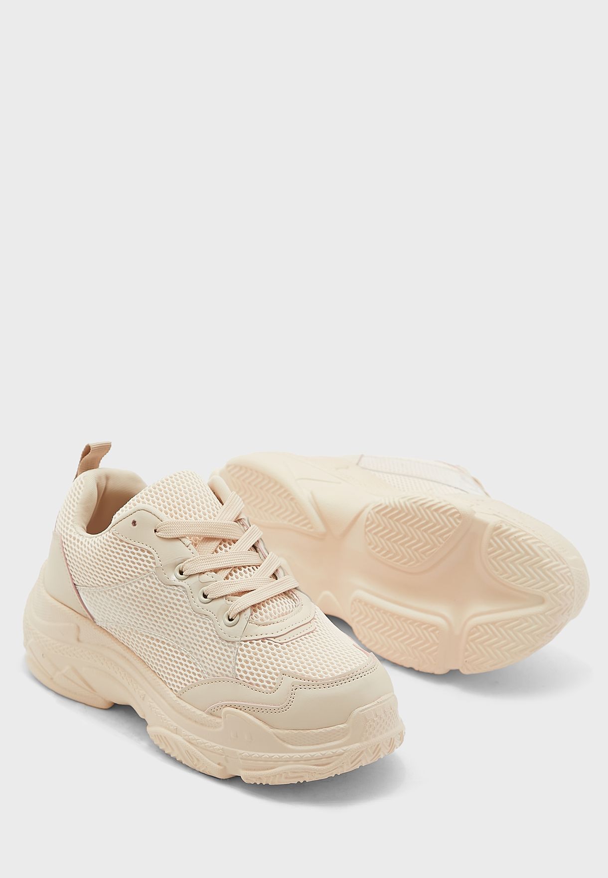 Textured Patent Chunky Sneaker 