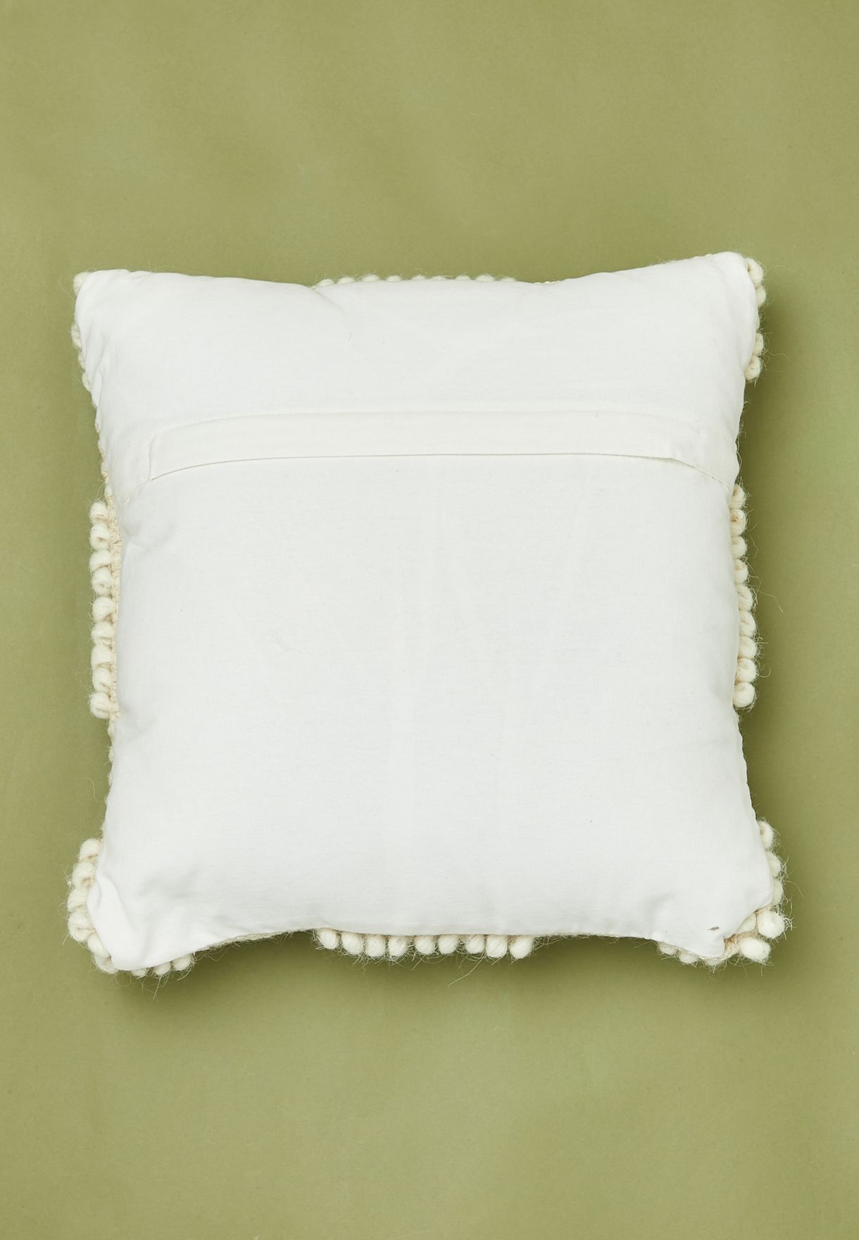 White Diamond Tufted Cushion - 16"X16"