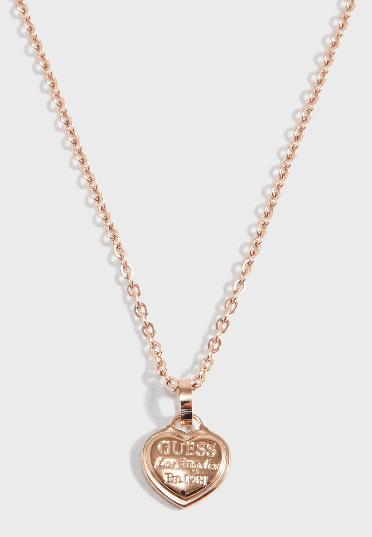 guess charm necklace