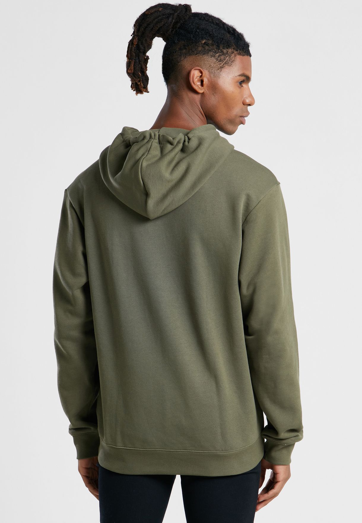 reebok classic hoodie olive