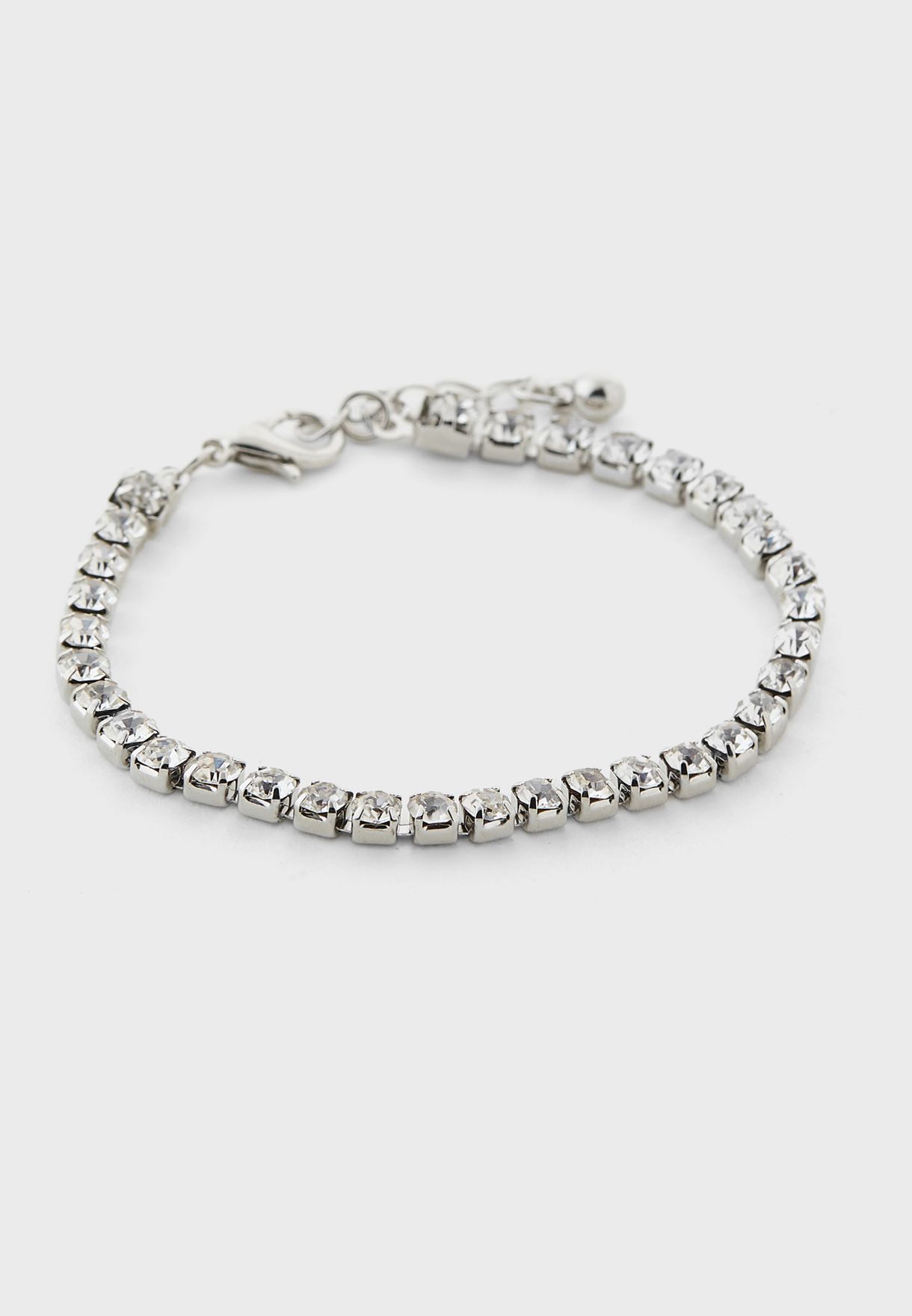 Pearl & Diamante Neck,Earring,Bracelet & Ring Set