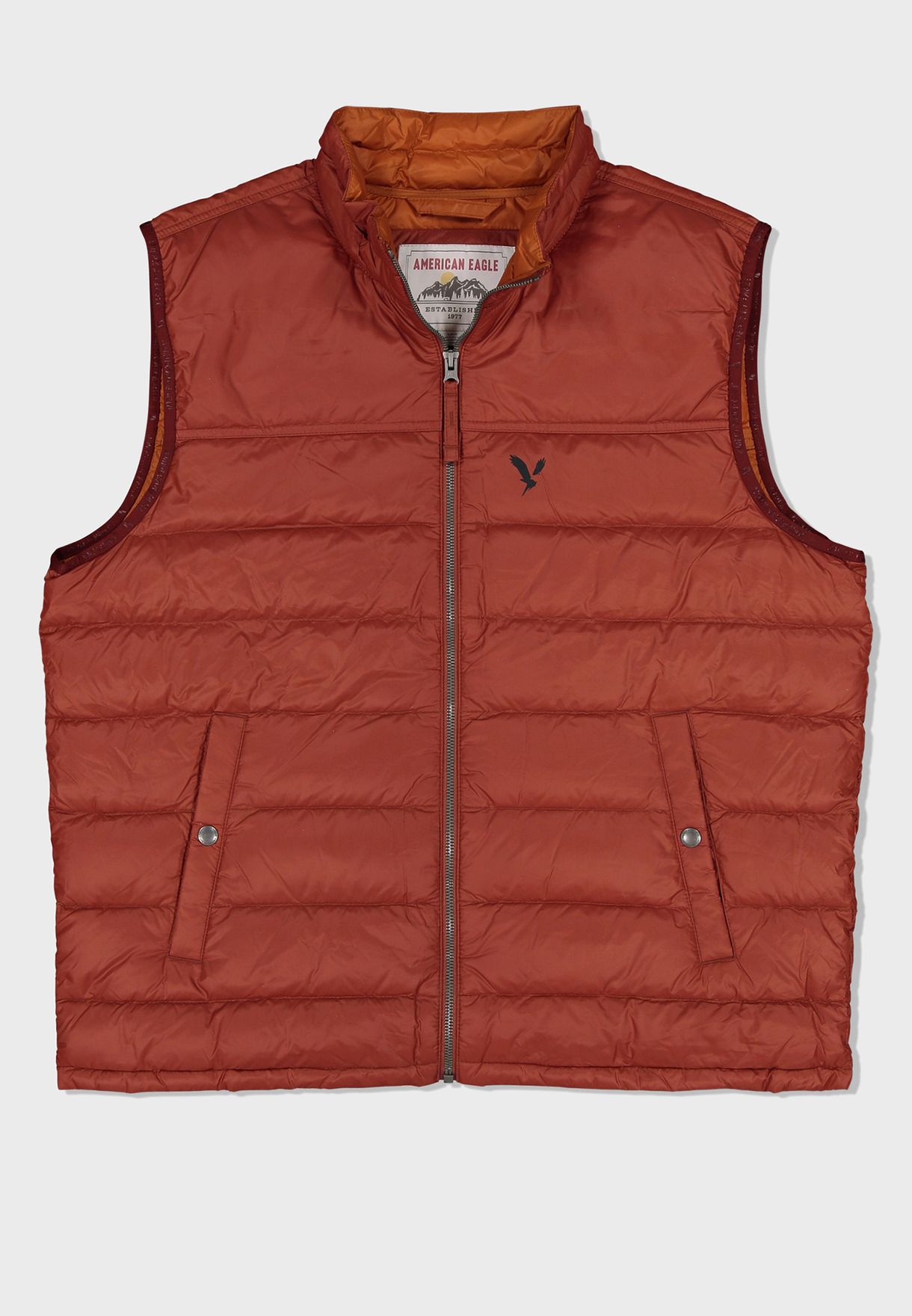 Buy American Eagle red Essential Vest Jacket for Men in MENA, Worldwide