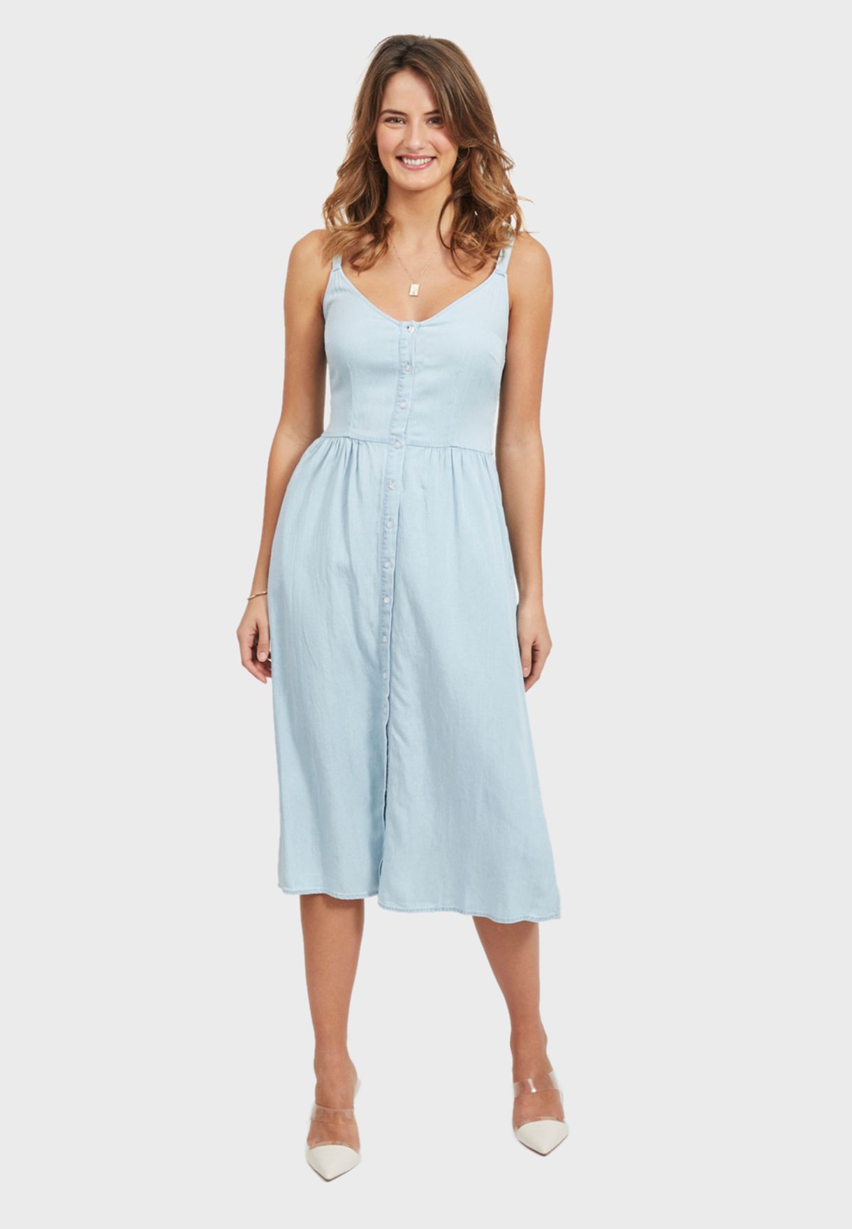 vila denim dress