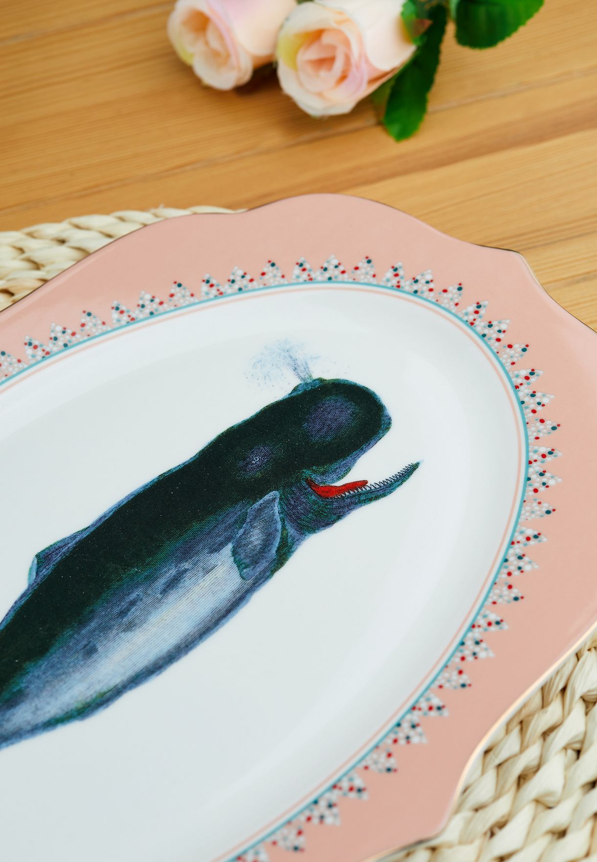 Platter Serving Plate Whale
