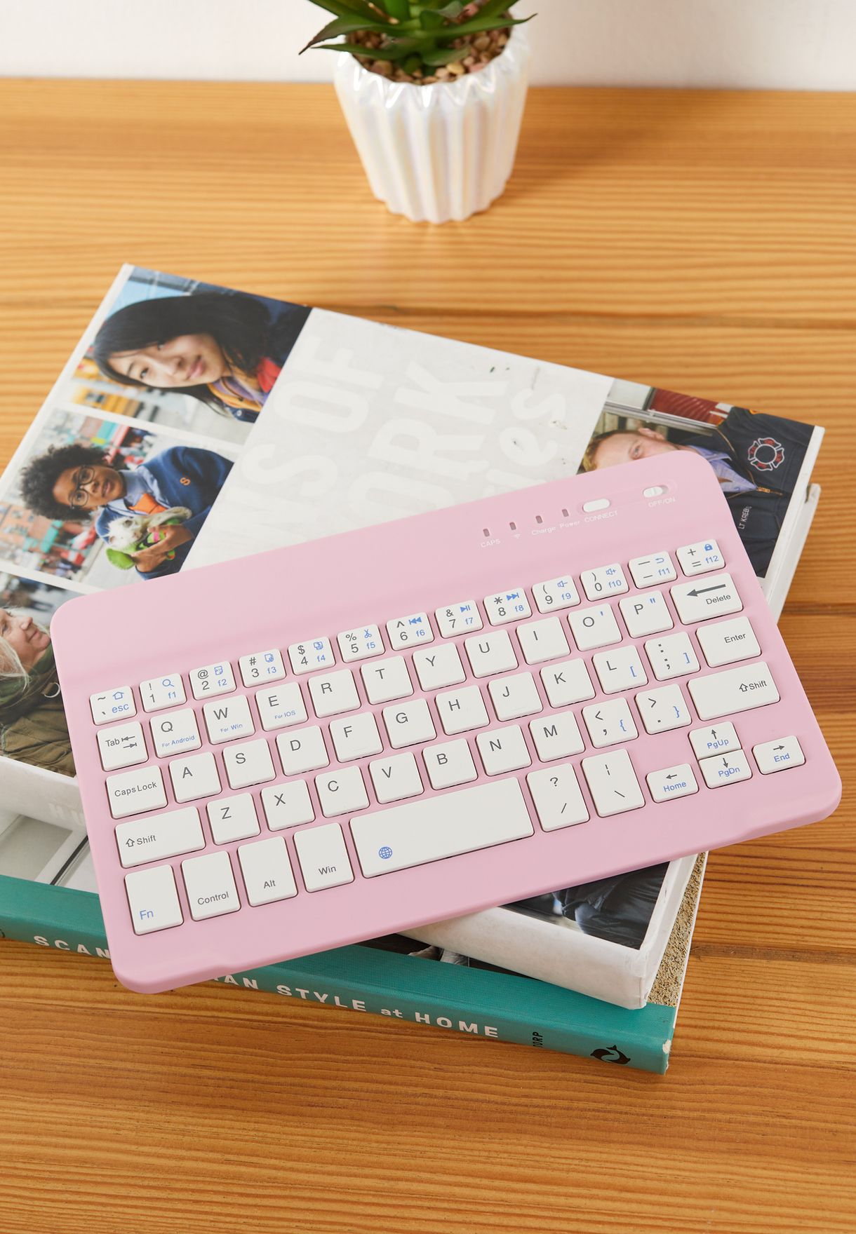 Buy Typo pink Pink Wireless Keyboard for Women in MENA, Worldwide