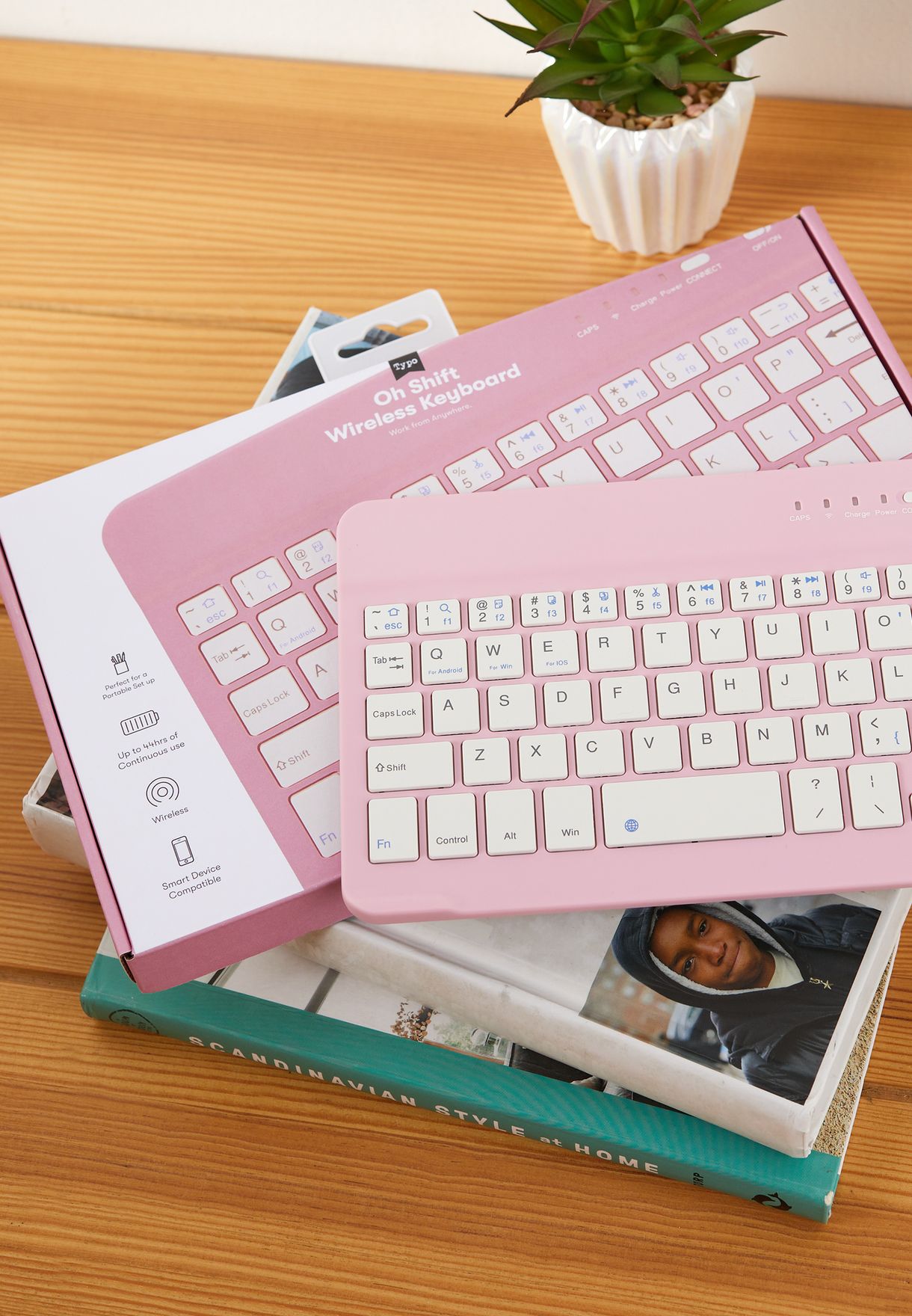 Buy Typo pink Pink Wireless Keyboard for Women in Kuwait city, other cities