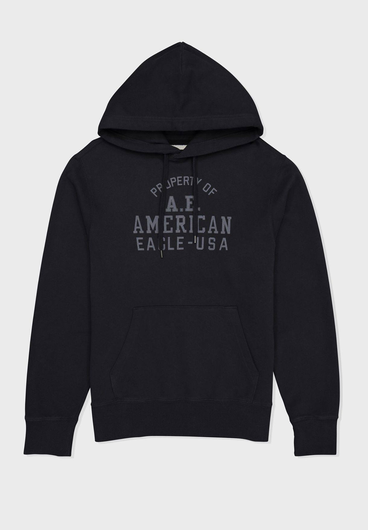 Buy American Eagle black Essential Hoodie for Men in Manama, Riffa