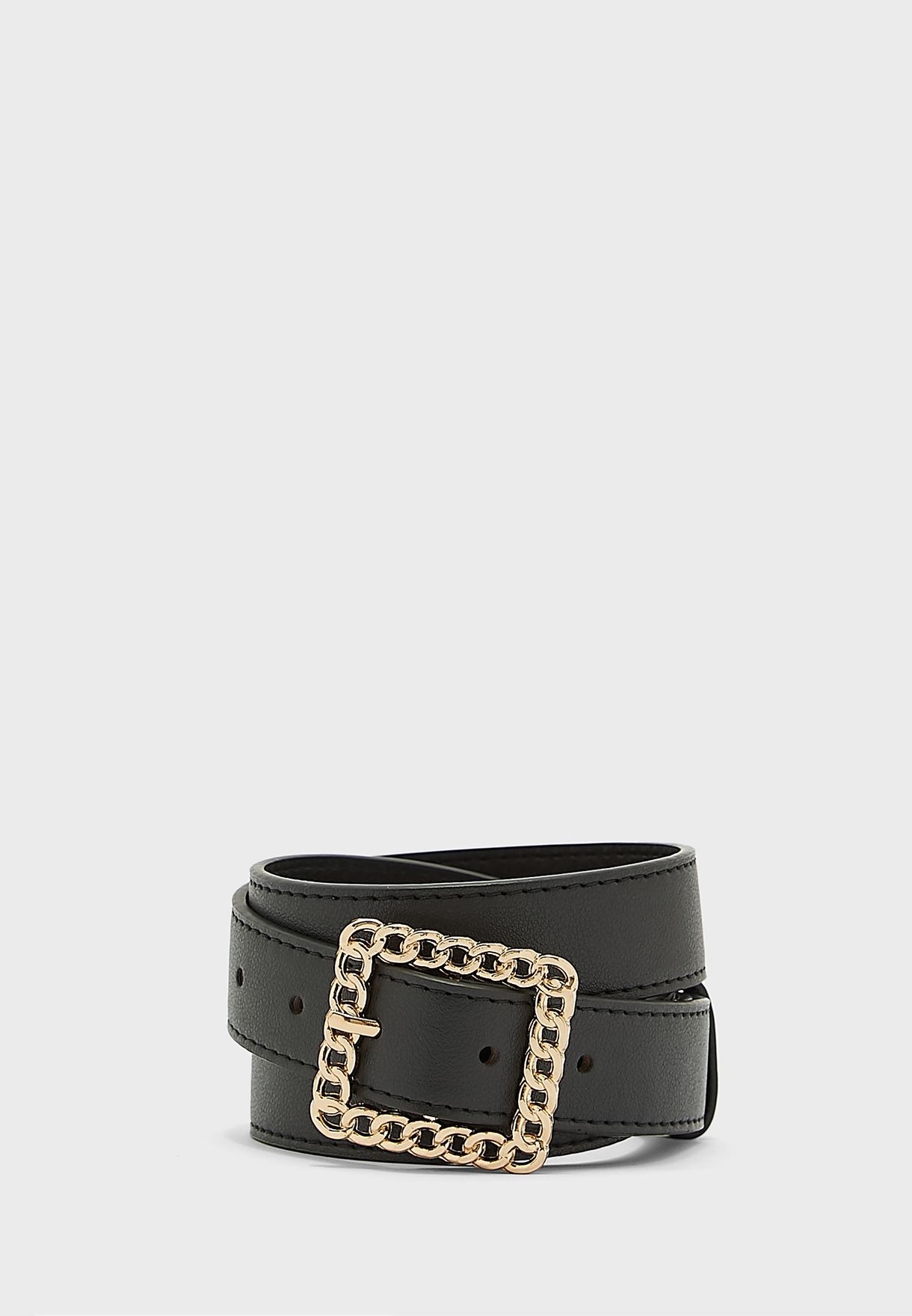 Chain Square Buckle Belt 