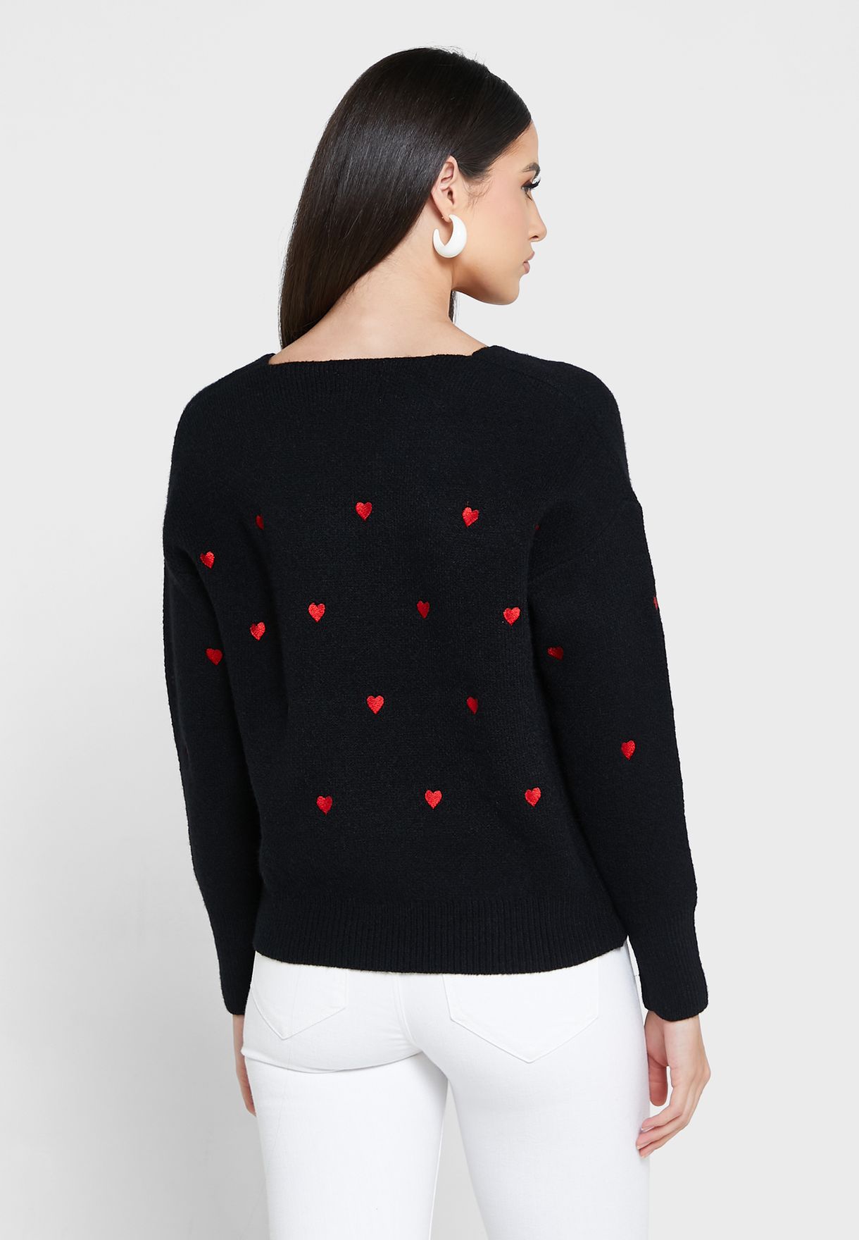 Hearts V Neck Sweater