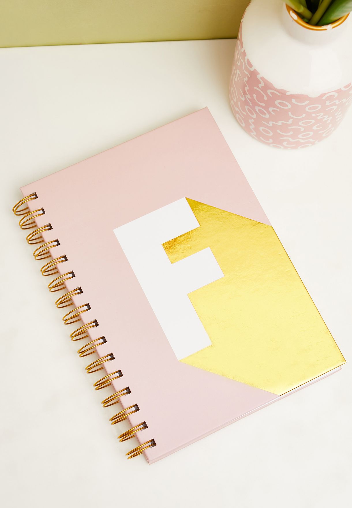 A5 English Monogram Notebook - F