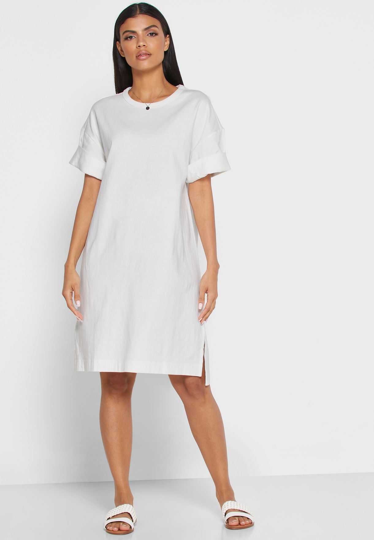 gap white t shirt dress