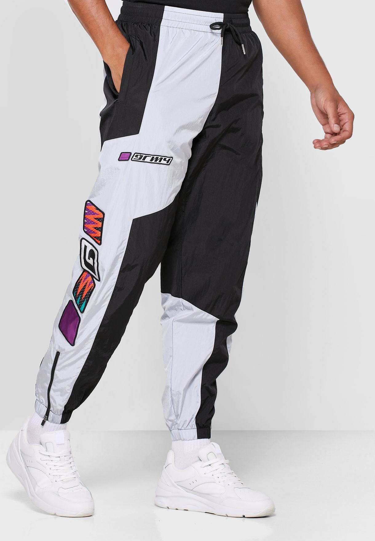 multicolor track pants