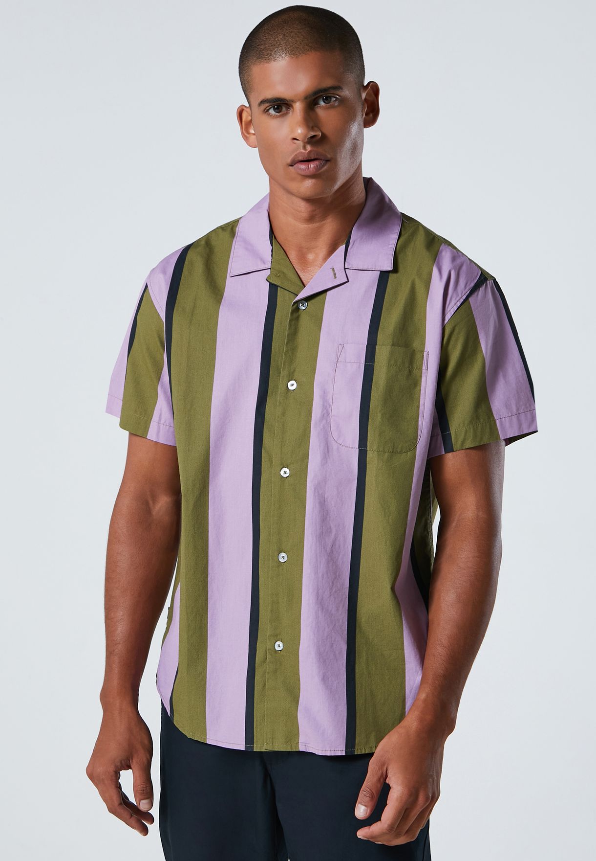Buy Obey multicolor Shanty Striped Woven Shirt for Kids in Dubai, Abu Dhabi