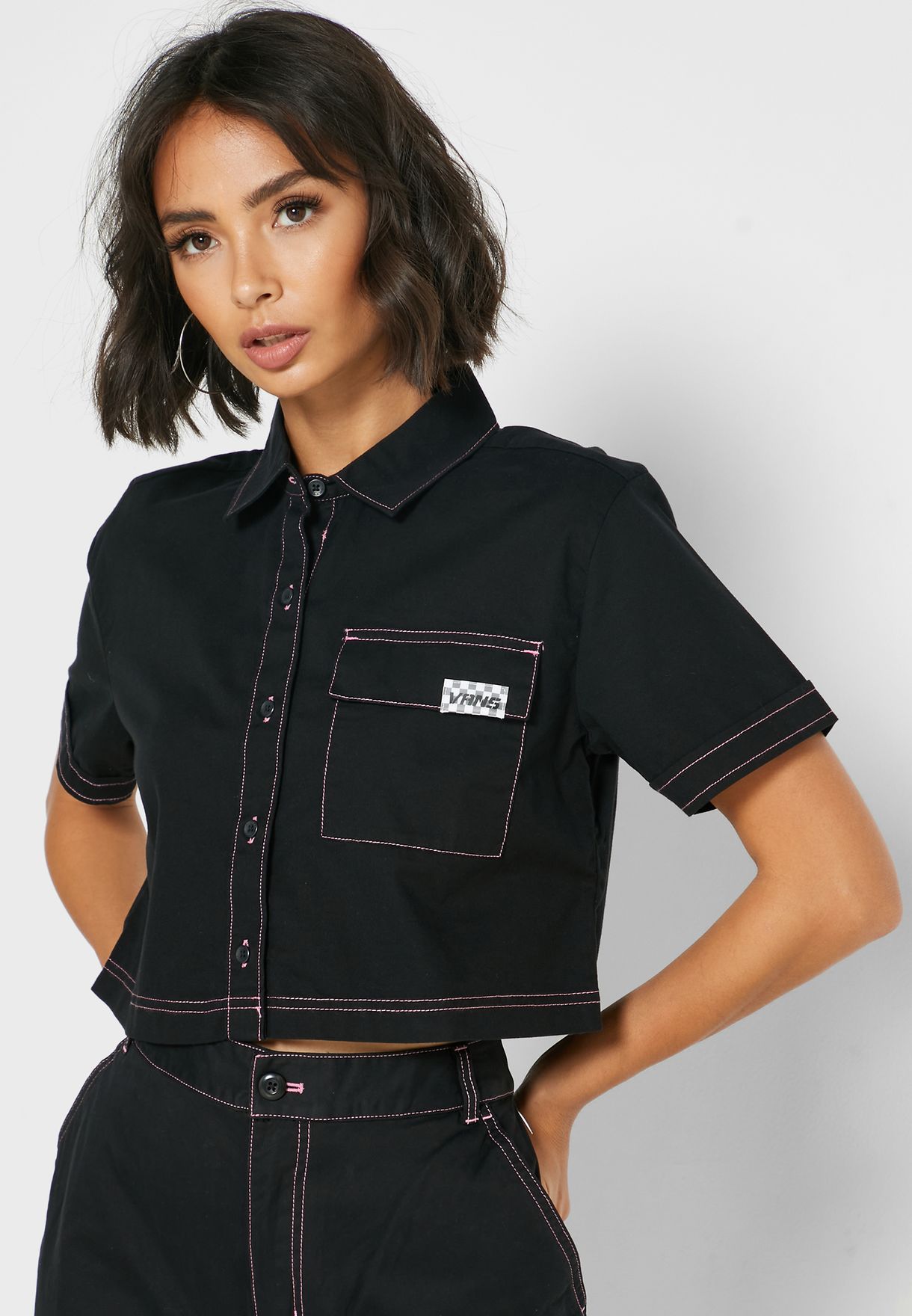 vans womens button up