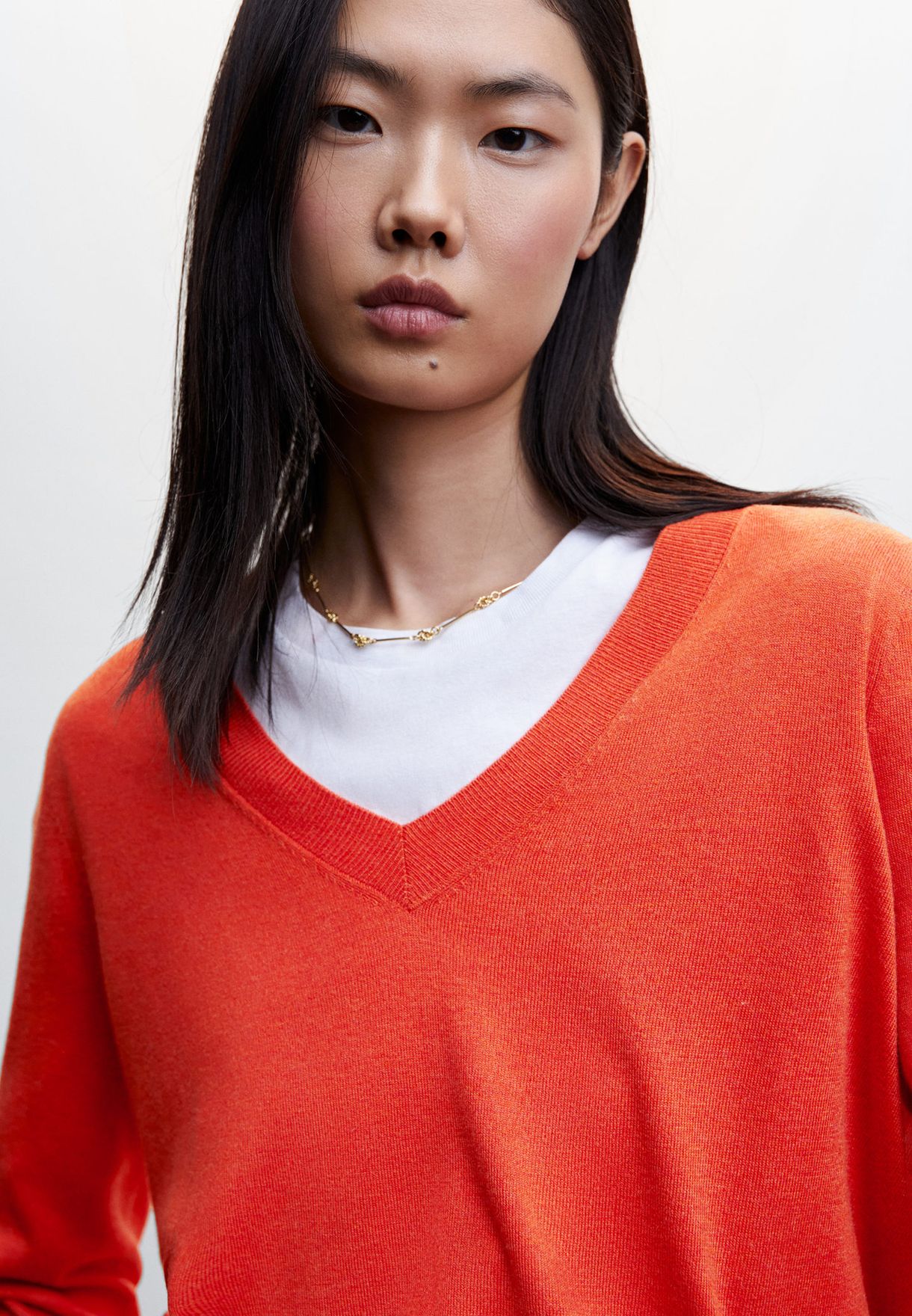 V-Neck Knitted Sweater