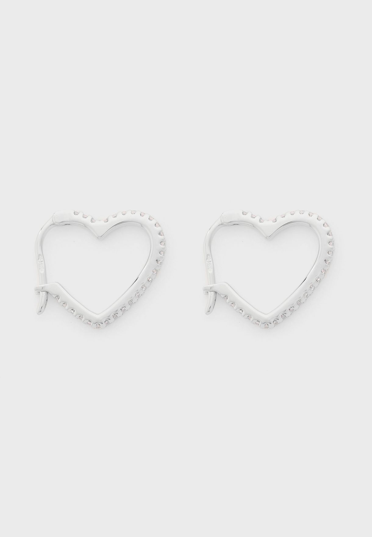 michael kors heart hoop earrings