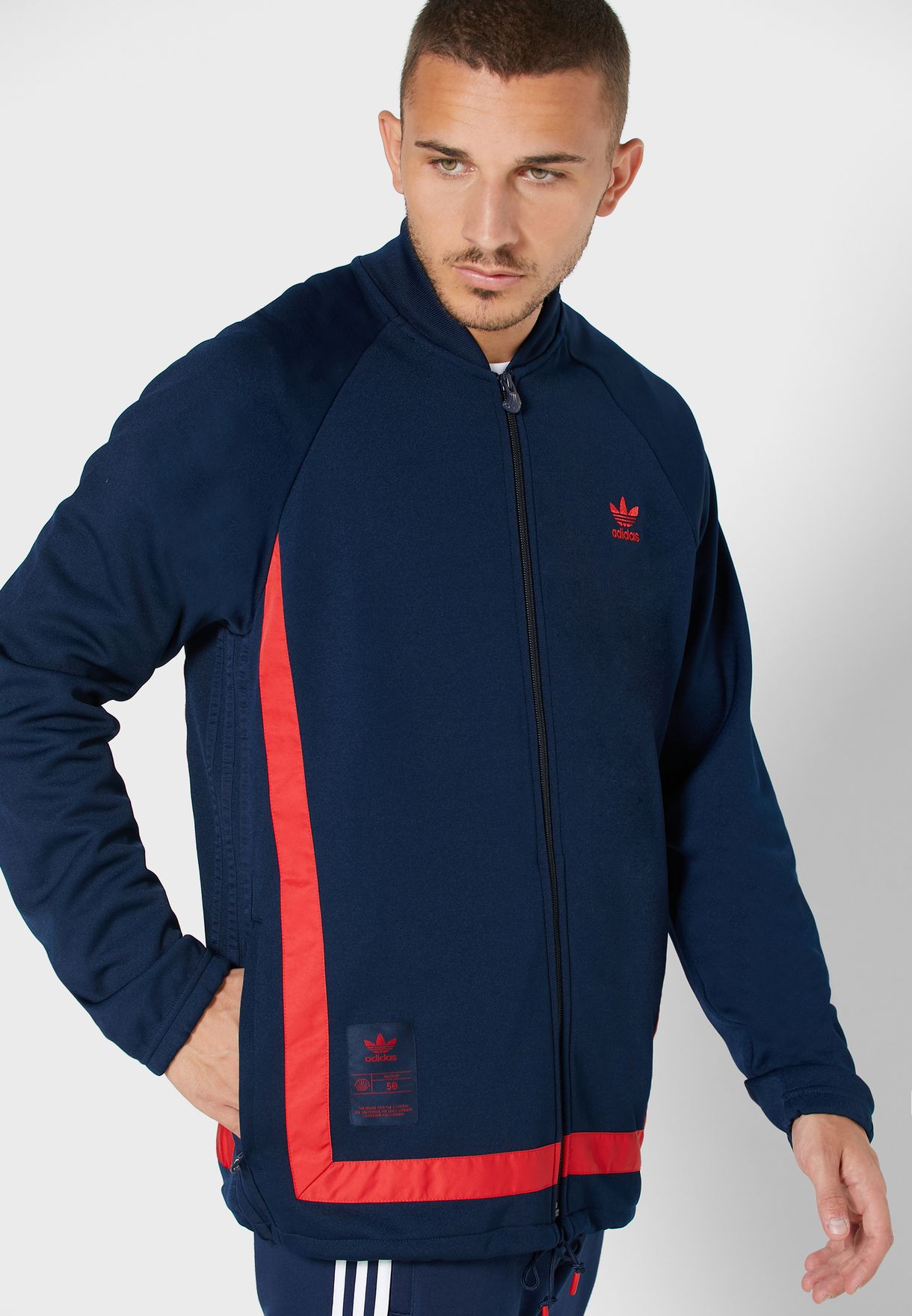 adidas men's warm up jacket