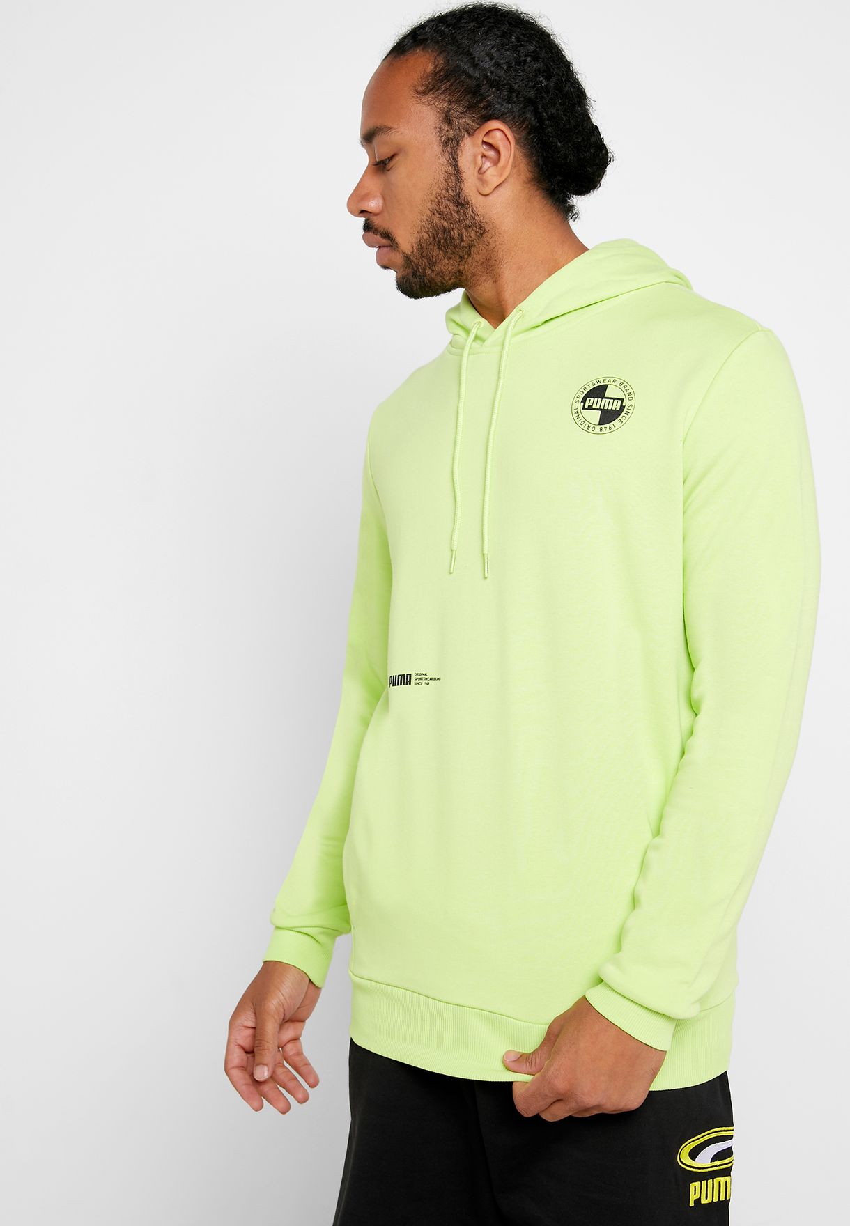 puma hoodie green