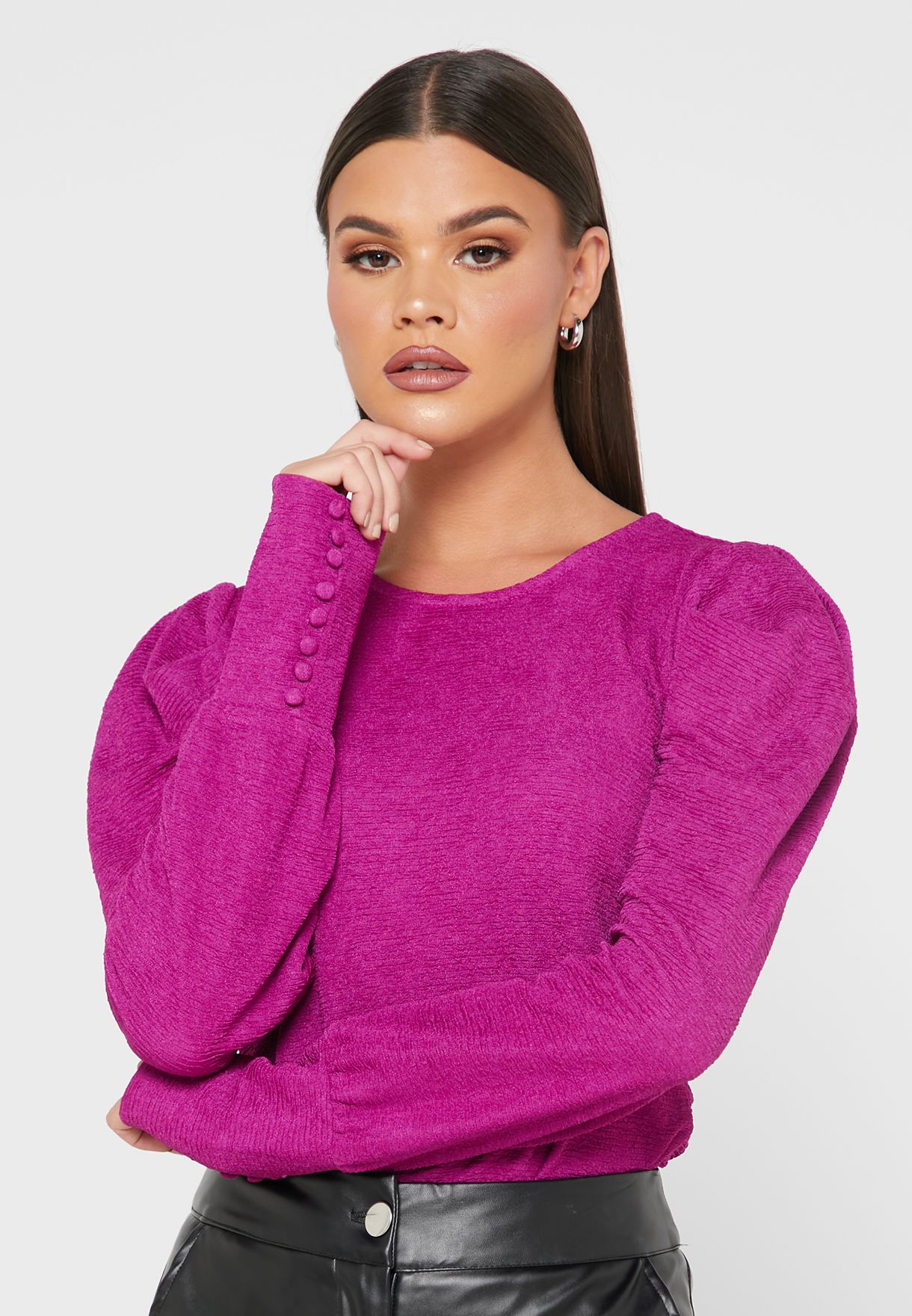 Vero Moda purple Puff Sleeve Top for Women in MENA, Worldwide -