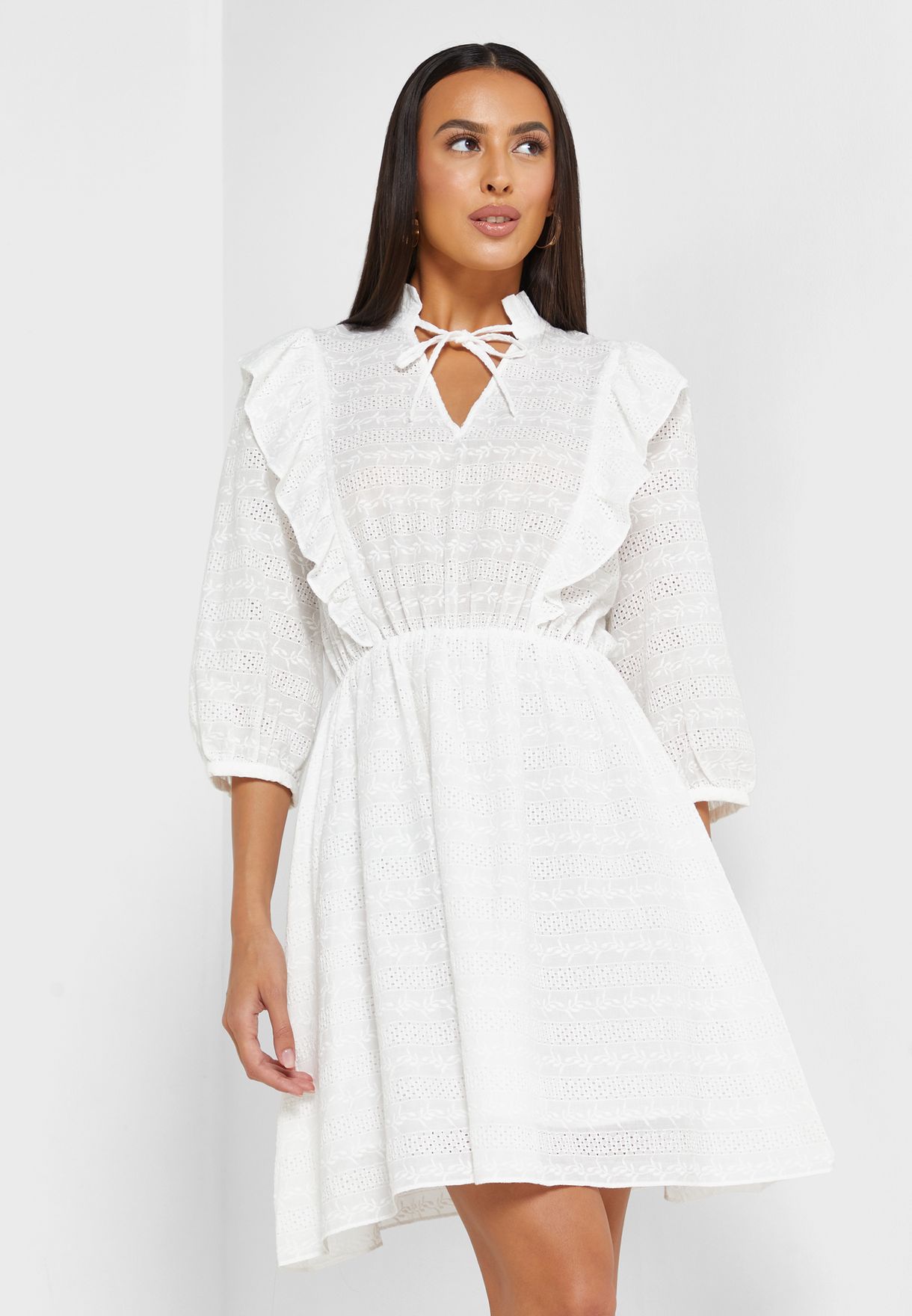 Broidered Knitted Dress