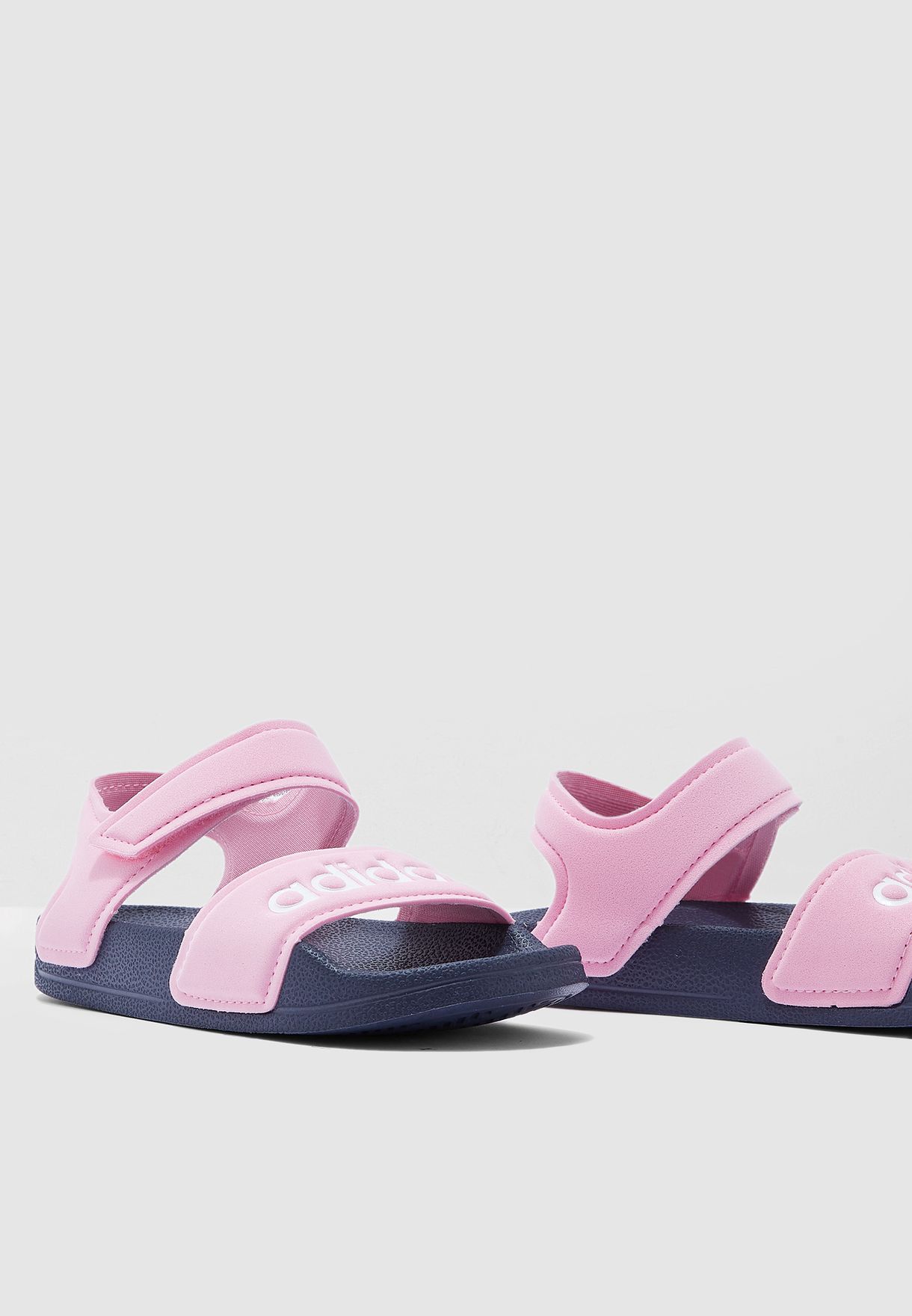 pink adilette sandals