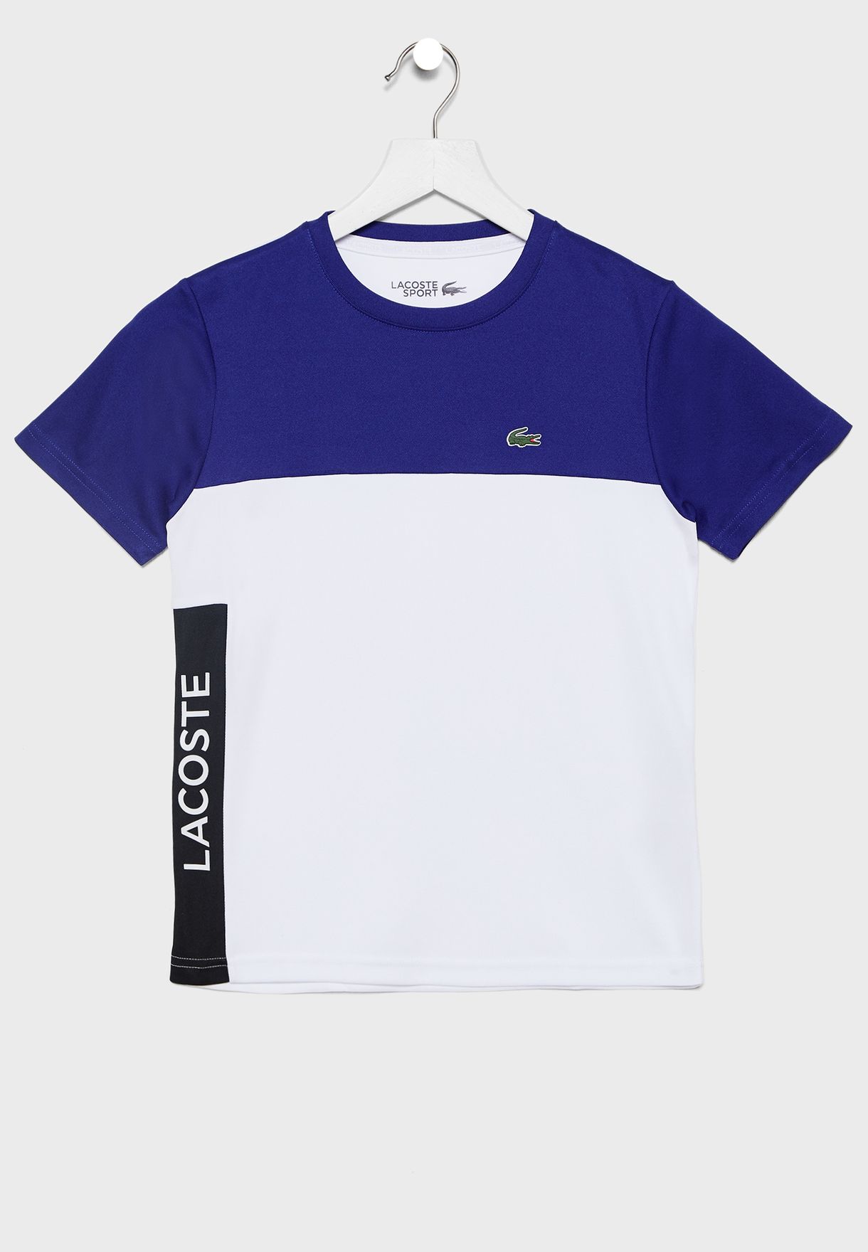 lacoste colour block t shirt