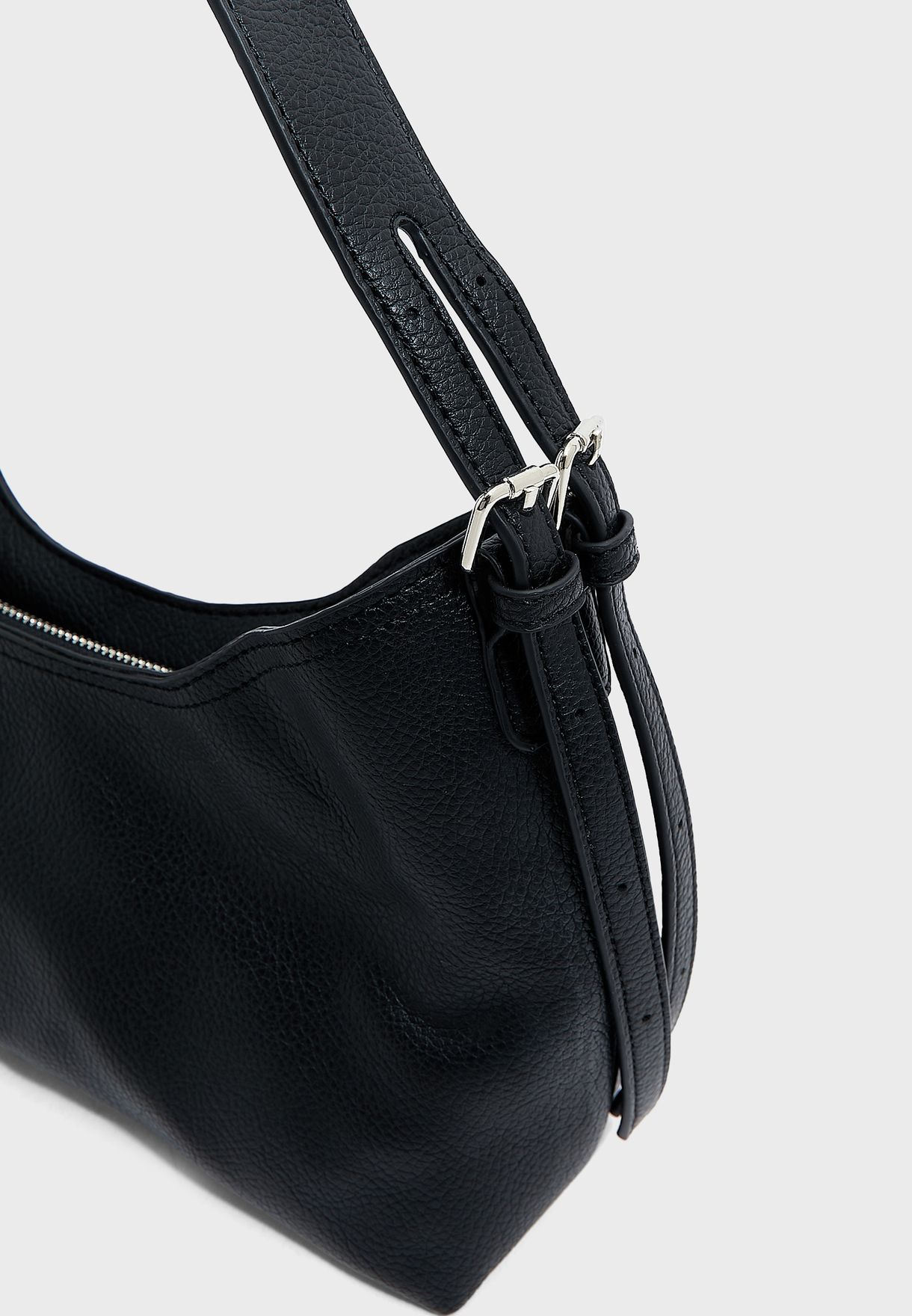 Shoulder Bag With Buckle Strap