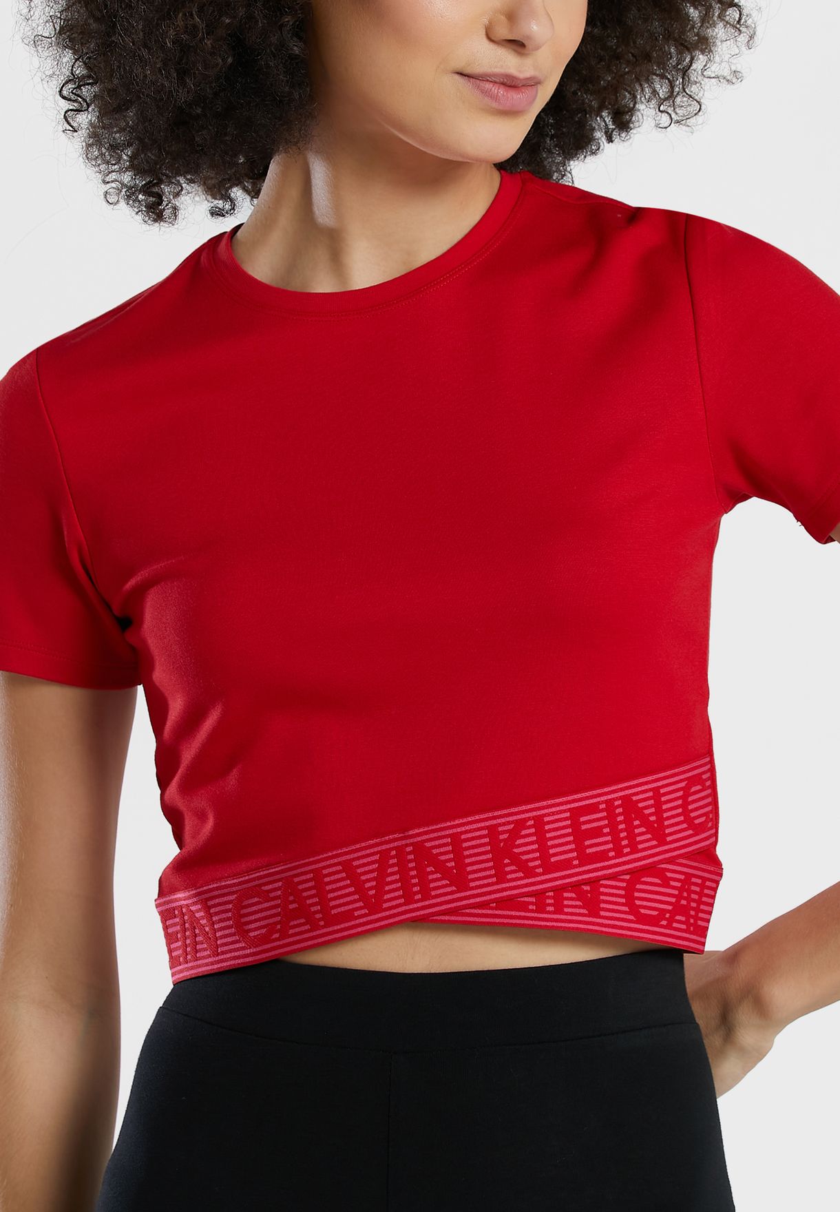 Inspireren Kort leven satelliet Buy Calvin Klein Performance red Cropped Top for Kids in MENA, Worldwide