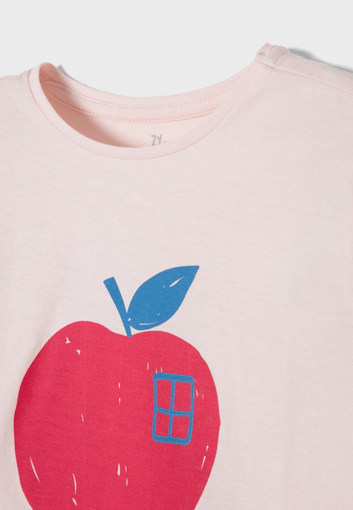 apple print shirt