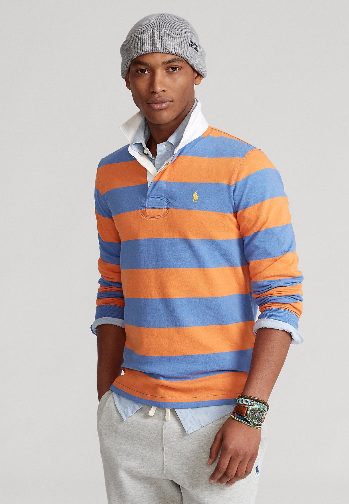 Buy Polo Ralph Lauren stripes Striped Long Sleeve Sweatshirt for Men in  MENA, Worldwide