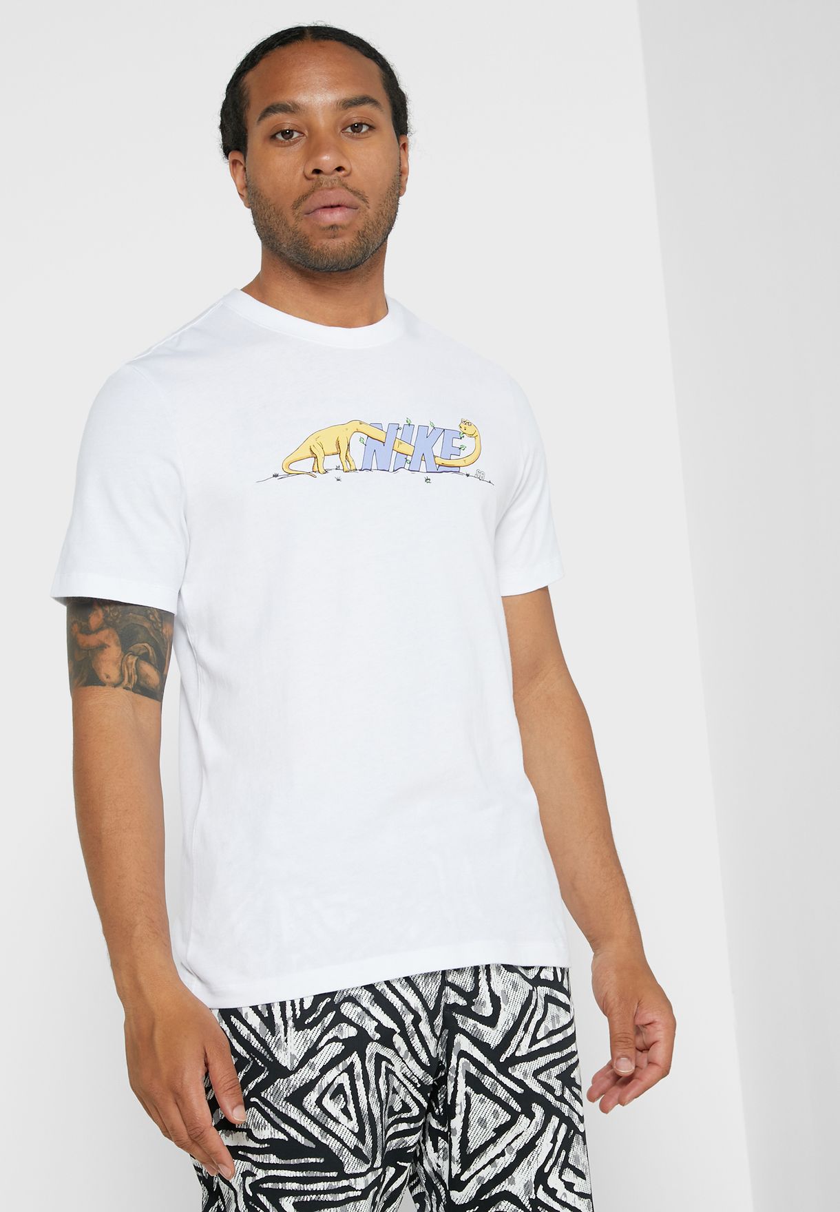 Buy Nike white SB Dinonike T-Shirt for 