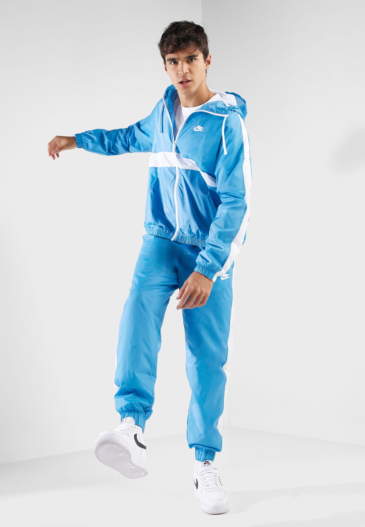 official man spray face hooded tracksuit