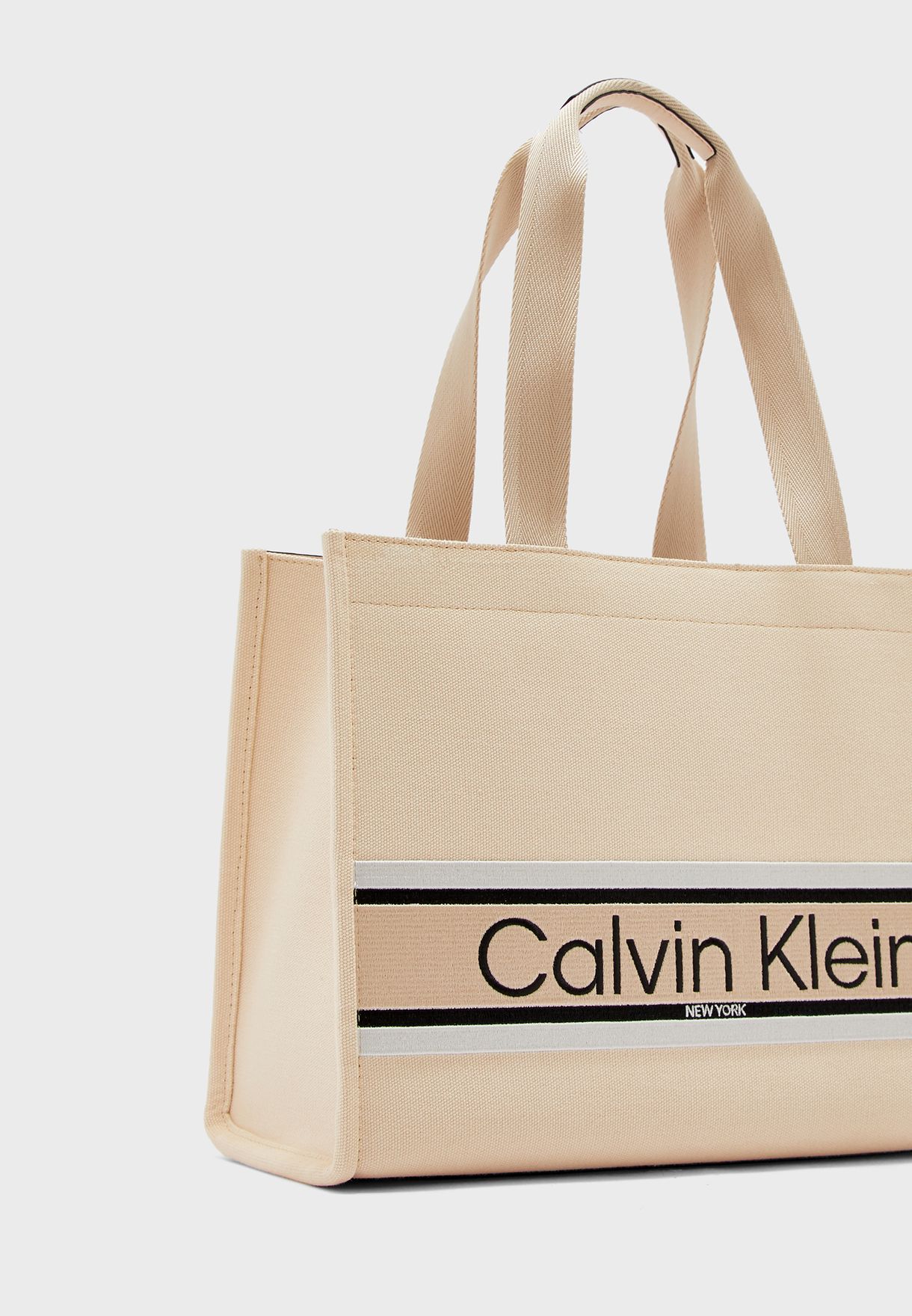 calvin klein logo tote bag